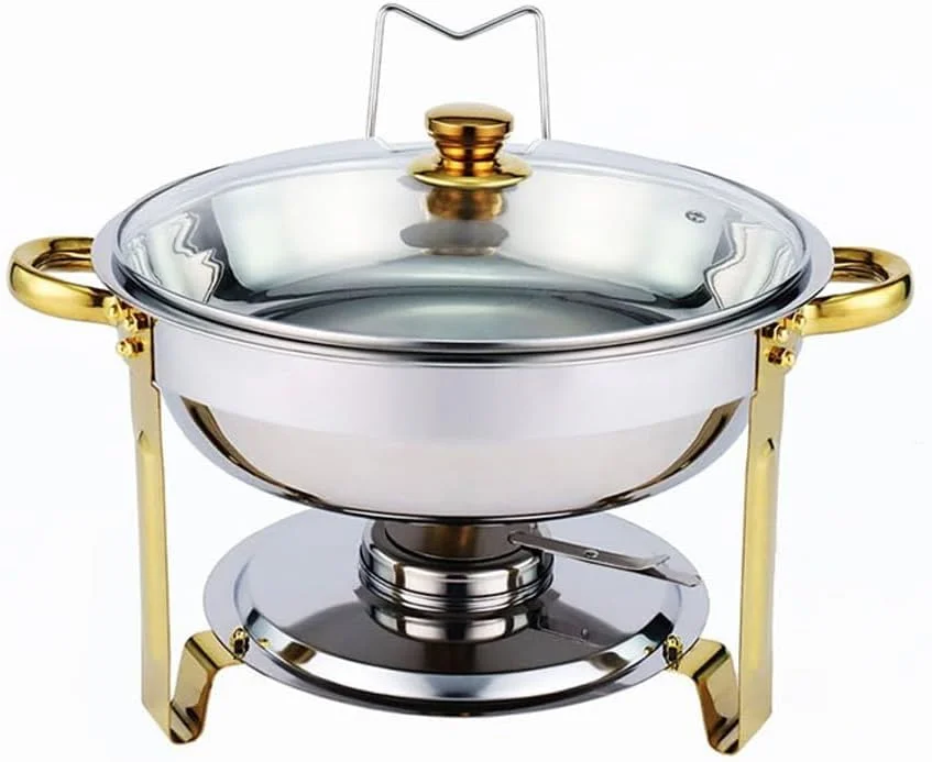 گرمکن و گرم نگهدارنده غذا استیل ضد زنگ NKX بوفه، ظرفیت 4.5 لیتر گرمکن و گرم نگهدارنده غذا استیل ضد زنگ NKX بوفه، ظرفیت 4.5 لیتر