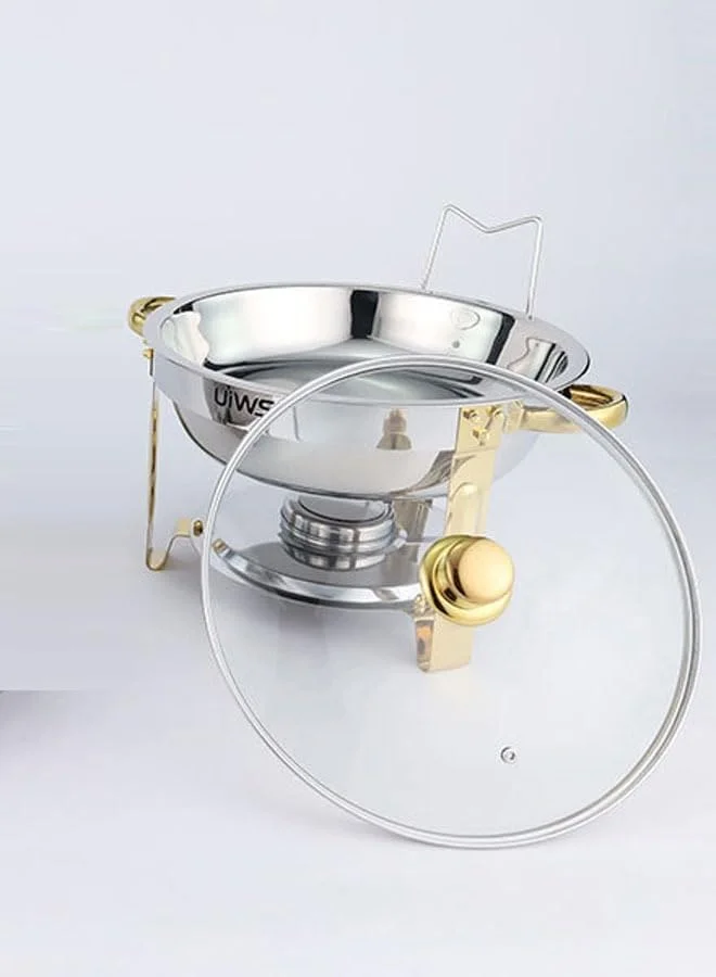 گرمکن و گرم نگهدارنده غذا استیل ضد زنگ NKX بوفه، ظرفیت 4.5 لیتر