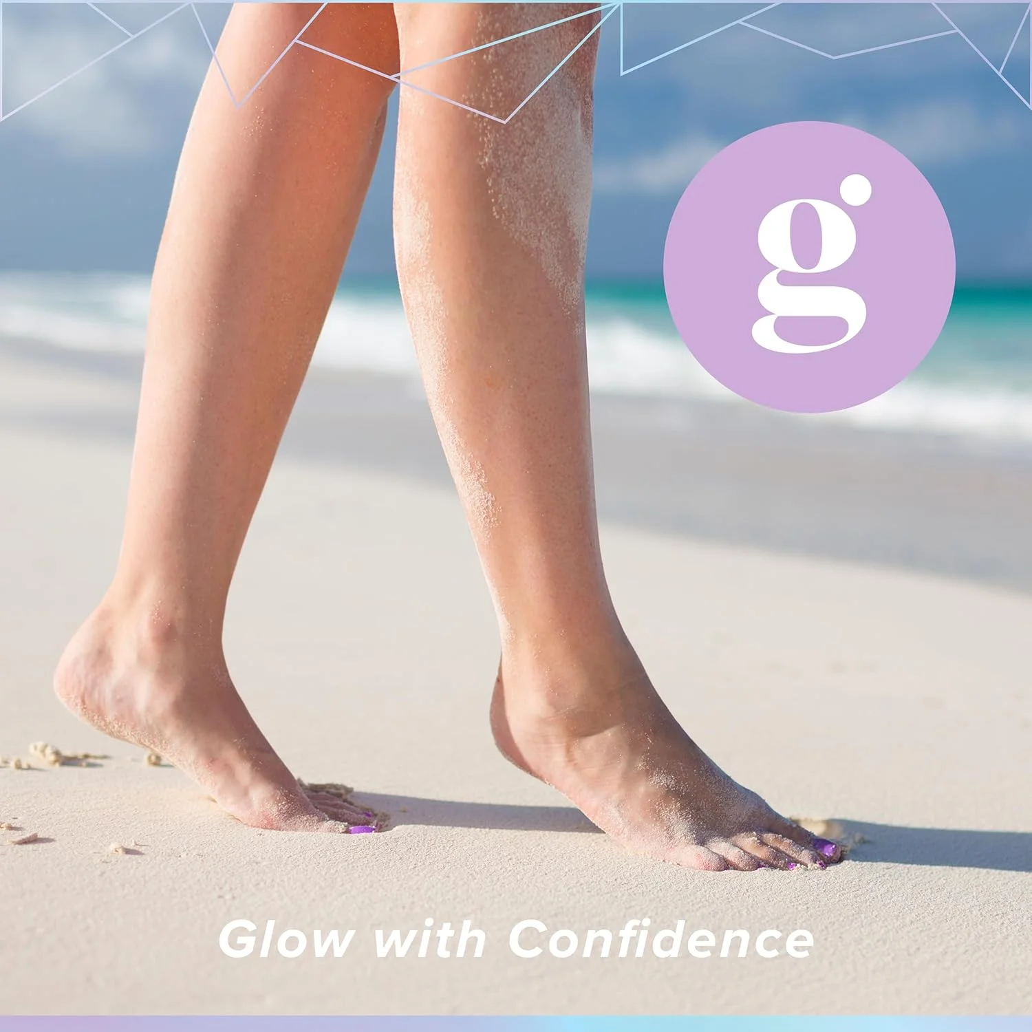 سوهان شیشه ای پا Glowxie | 2 سوهان در 1 (اسکراب + باف) | از بین برنده پوست مرده و پینه | بادوام | ضد حساسیت