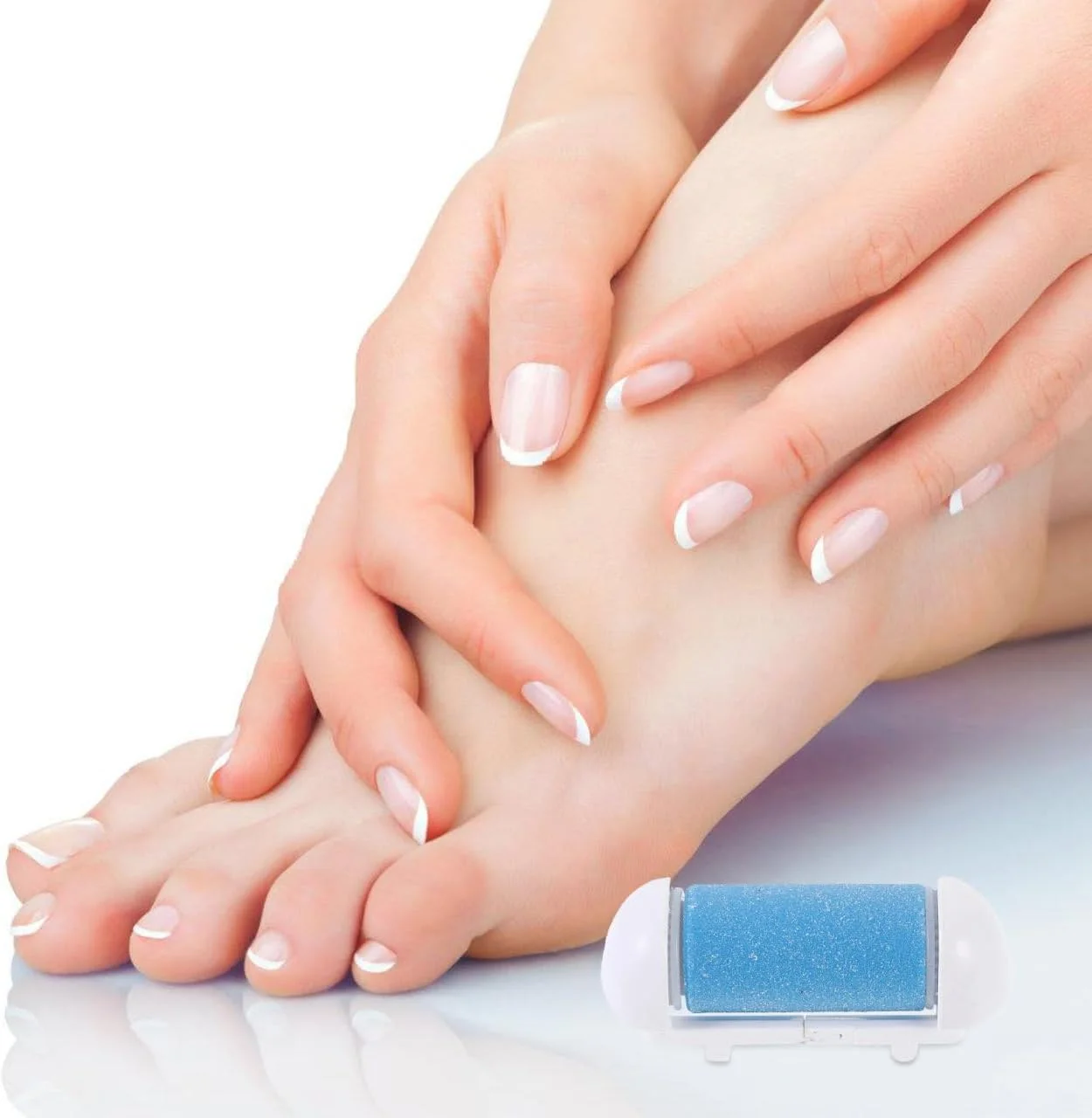 سوهان برقی پدیکور پا Healifty به همراه 4 عدد سری غلتکی یدکی برای از بین بردن پوست های سفت و پینه بسته