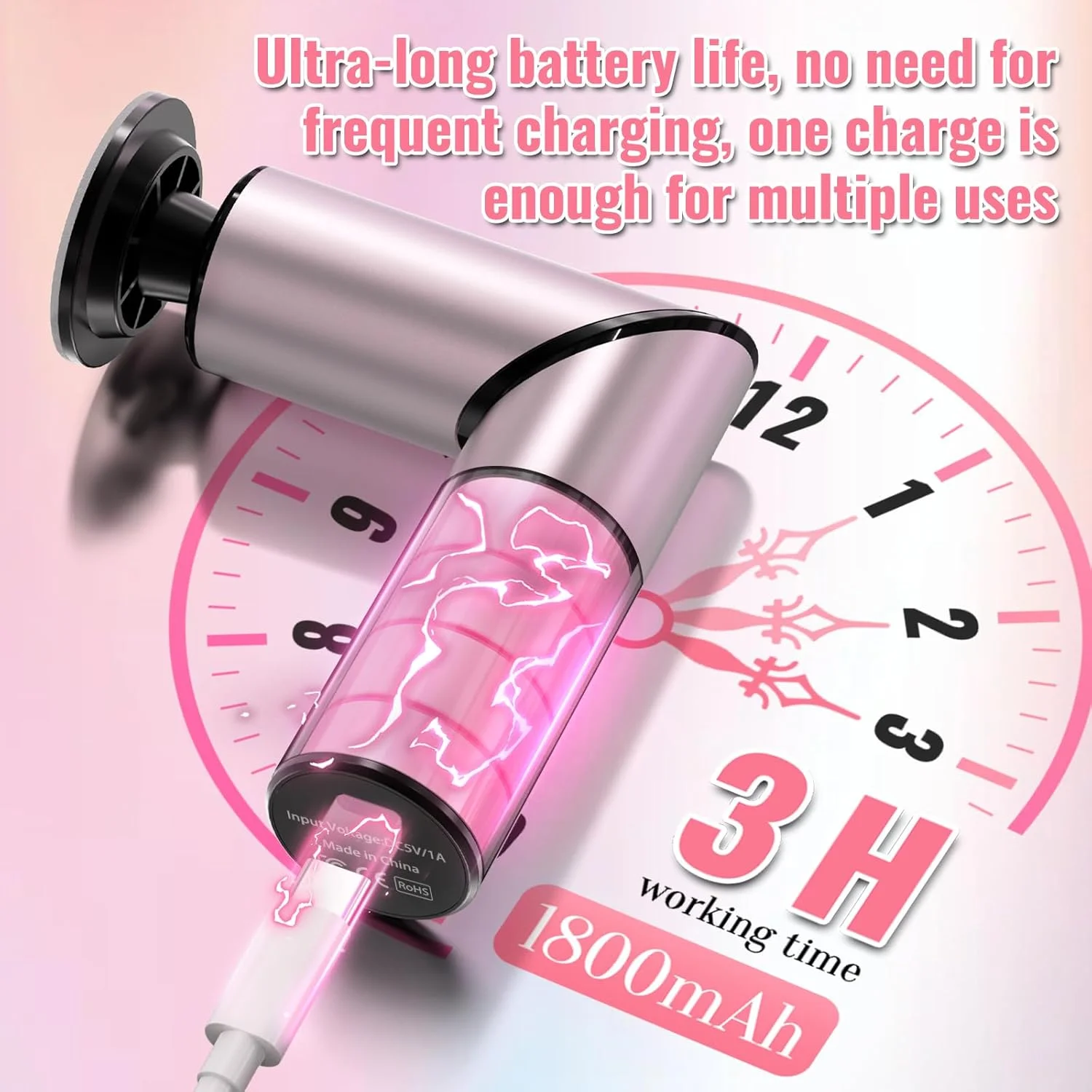 FUNKYLEE Electric Foot Callus Remover, Foldable Design, Rechargeable Electric Foot File, 2-in-1 Grinding Heads for Large Area Callus Removal and Delicate Care, 9 Adjustable Speeds (Rose Gold)