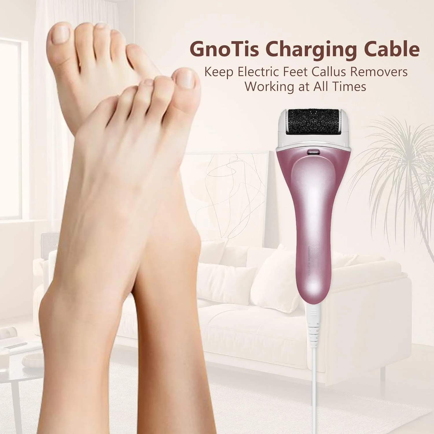 کابل شارژر برقی جایگزین GnoTis، بسته 2 عددی، سازگار با سنگ پای برقی Pritech BCM-1138، کابل آداپتور USB برای دستگاه سنگ پا کابل شارژر برقی جایگزین GnoTis، بسته 2 عددی، سازگار با سنگ پای برقی Pritech BCM-1138، کابل آداپتور USB برای دستگاه سنگ پا