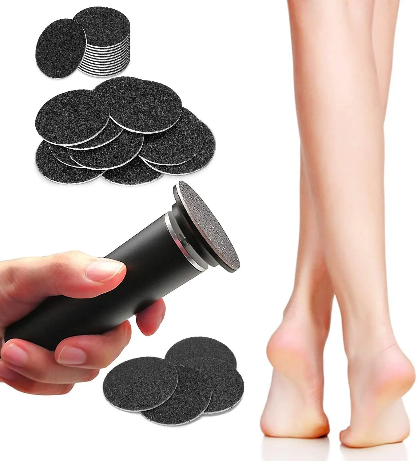 سوهان برقی پدیکور پا، سنگ پای برقی با کنترل سرعت، ابزار حرفه ای پدیکور با 60 عدد دیسک سمباده ای (مشکی) سوهان برقی پدیکور پا، سنگ پای برقی با کنترل سرعت، ابزار حرفه ای پدیکور با 60 عدد دیسک سمباده ای (مشکی)