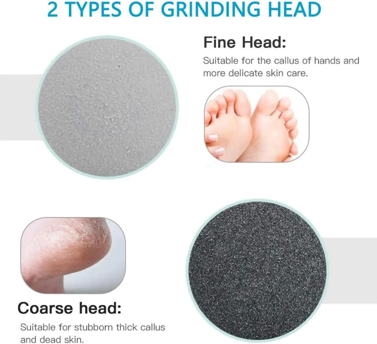 سوهان برقی پدیکور شارژی USB - دستگاه سنگ پا قابل حمل با مکش خلاء، ابزار پدیکور برای از بین بردن پوست سفت، پینه، ترک خوردگی، پوست خشک و مرده - سوهان پا پرقدرت سوهان برقی پدیکور شارژی USB - دستگاه سنگ پا قابل حمل با مکش خلاء، ابزار پدیکور برای از بین بردن پوست سفت، پینه، ترک خوردگی، پوست خشک و مرده - سوهان پا پرقدرت