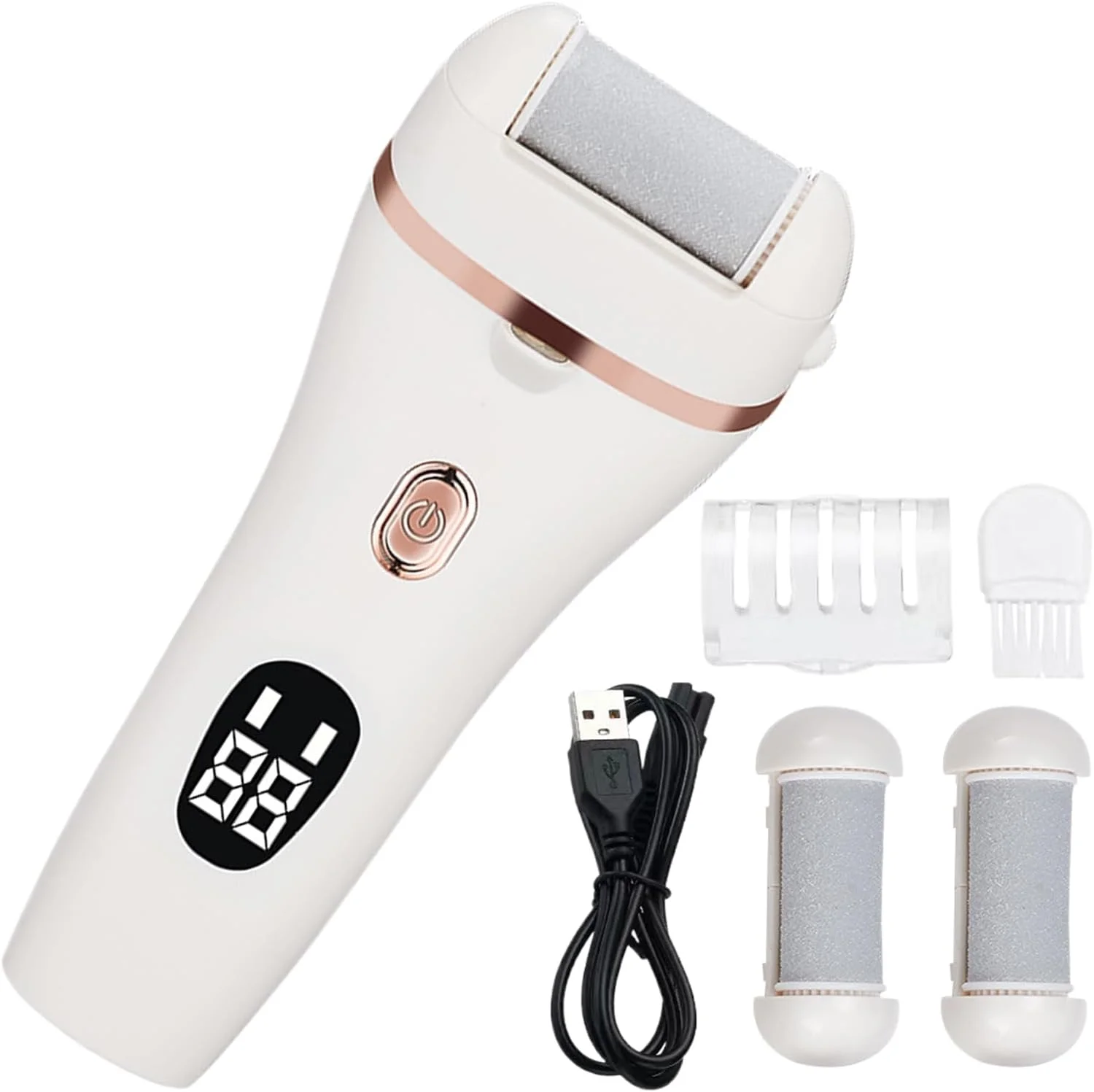 ابزار برقی از بین برنده پینه پا - سوهان پدیکور ضد آب - سنگ پای دیجیتالی شارژی بی سیم با نور برای پدیکور، از بین بردن پینه در منزل، سالن و اسپا ابزار برقی از بین برنده پینه پا - سوهان پدیکور ضد آب - سنگ پای دیجیتالی شارژی بی سیم با نور برای پدیکور، از بین بردن پینه در منزل، سالن و اسپا