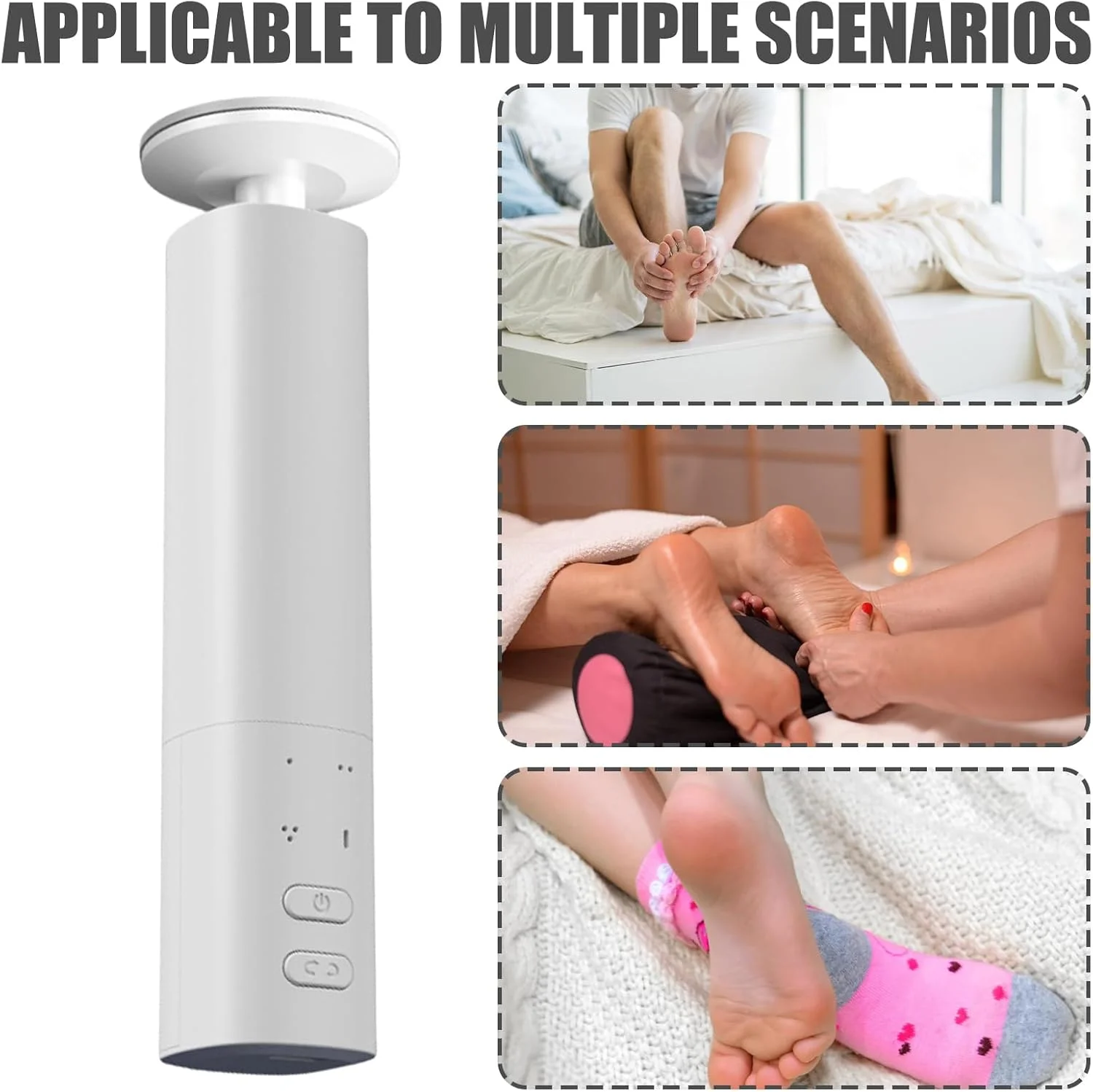 ابزار الکتریکی حذف پینه پا - سوهان برقی پا، اسکرابر و لایه بردار قابل شارژ برای پدیکور و آماده سازی پا