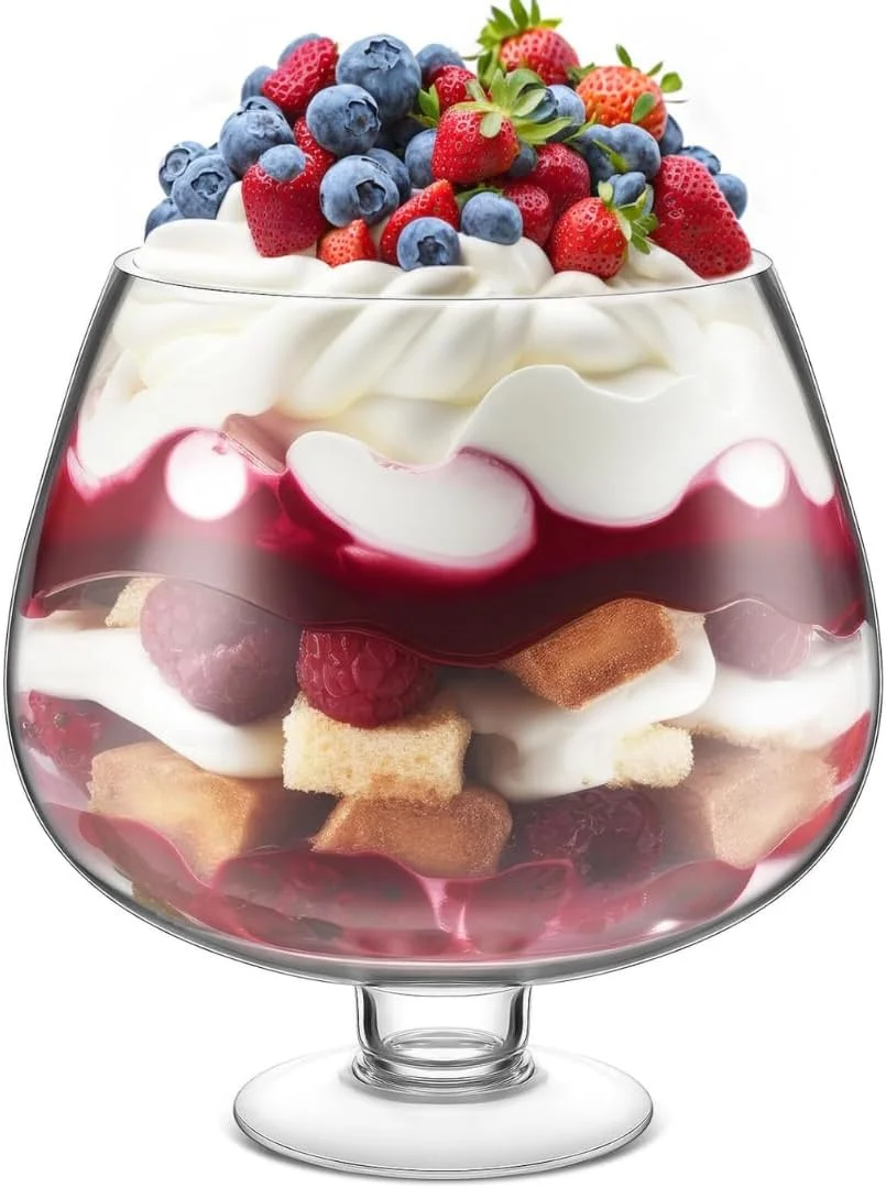 ظرف ترایفل LENND، شیشه ای، بزرگ، گرد، پایه دار، ظرف دسر، ظرف ترایفل، ظرف نمایش دسر با پایه برای بستنی، کیک، شیرینی، سالاد، میوه (3500 میلی لیتر) ظرف ترایفل LENND، شیشه ای، بزرگ، گرد، پایه دار، ظرف دسر، ظرف ترایفل، ظرف نمایش دسر با پایه برای بستنی، کیک، شیرینی، سالاد، میوه (3500 میلی لیتر)