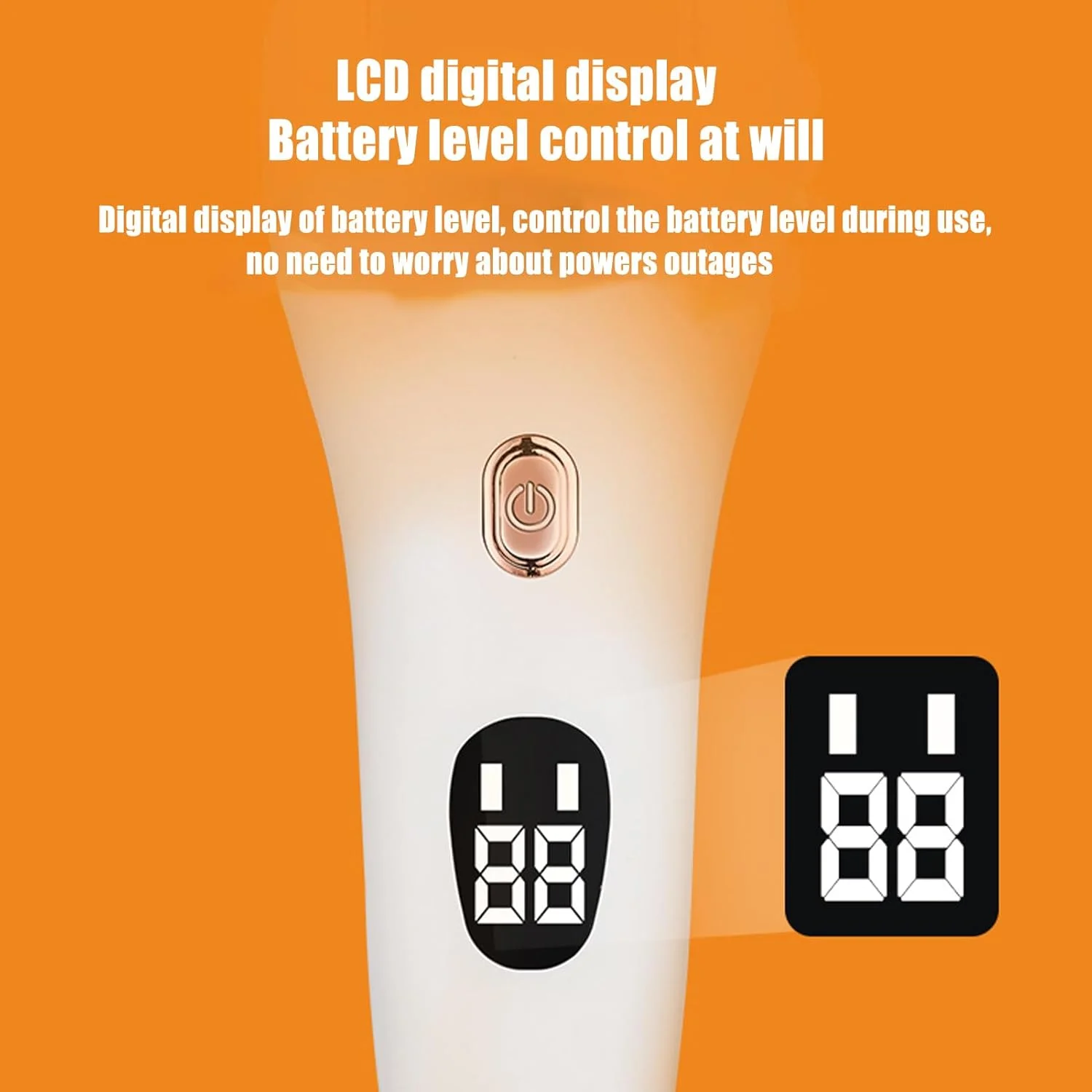 ابزار برقی از بین برنده پینه پا - سوهان پدیکور ضد آب - سنگ پای دیجیتالی شارژی بی سیم با نور برای پدیکور، از بین بردن پینه در منزل، سالن و اسپا