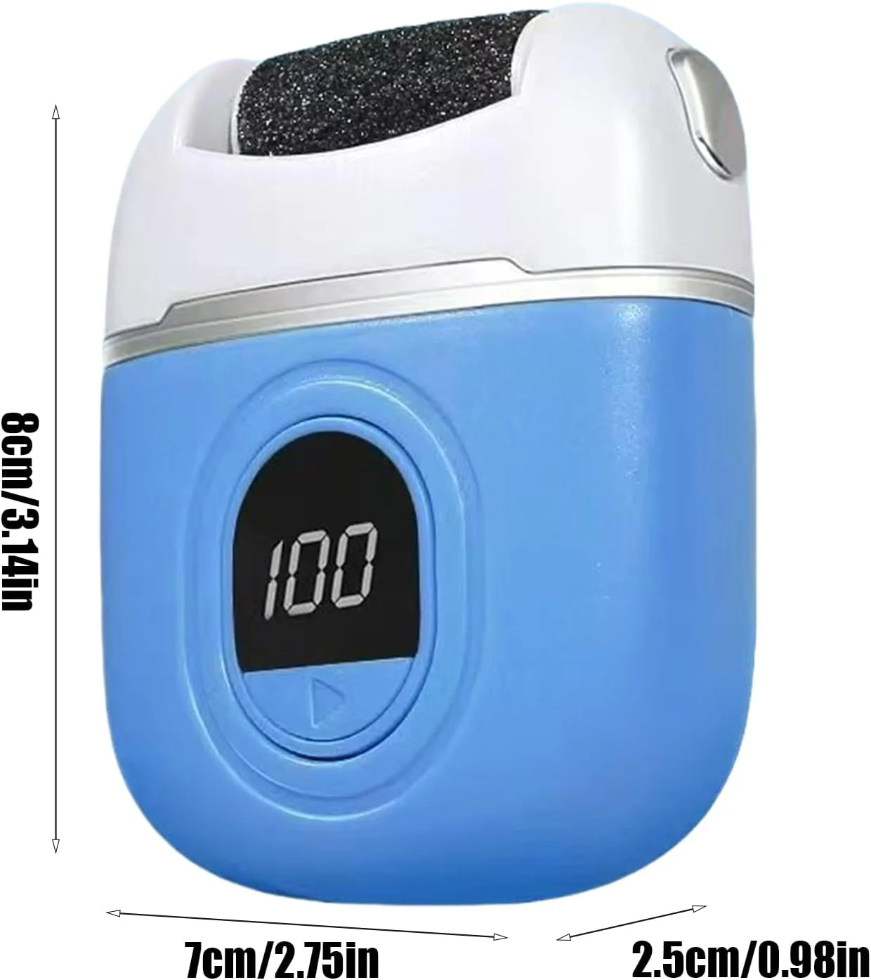 سوهان پدیکور پا، سنگ پا برقی - اسکرابر پدیکور برقی شارژی بی سیم برای از بین بردن پوست مرده در منزل و سالن