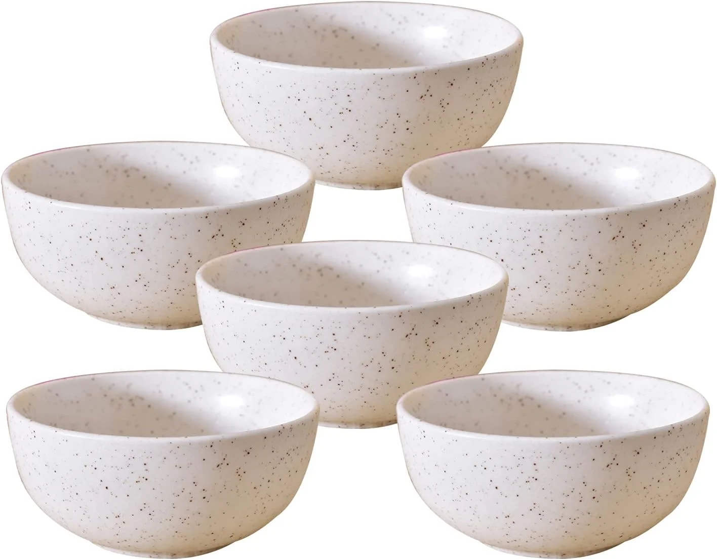 کاسه دسر سرامیکی مات KunhaR - 200 میلی لیتر، 6 عدد، سفید مات