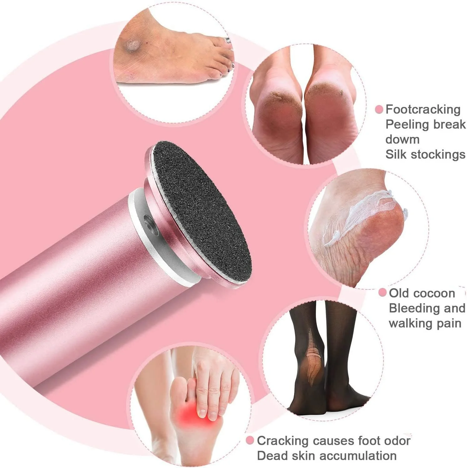 پد جایگزین دیسک سمباده ای چسبی اکسفور 180 عددی برای فایل های برقی سوهان پا، دیسک از بین برنده پینه و پوست مرده ابزار پدیکور (دانه بندی 80، 100، 180)