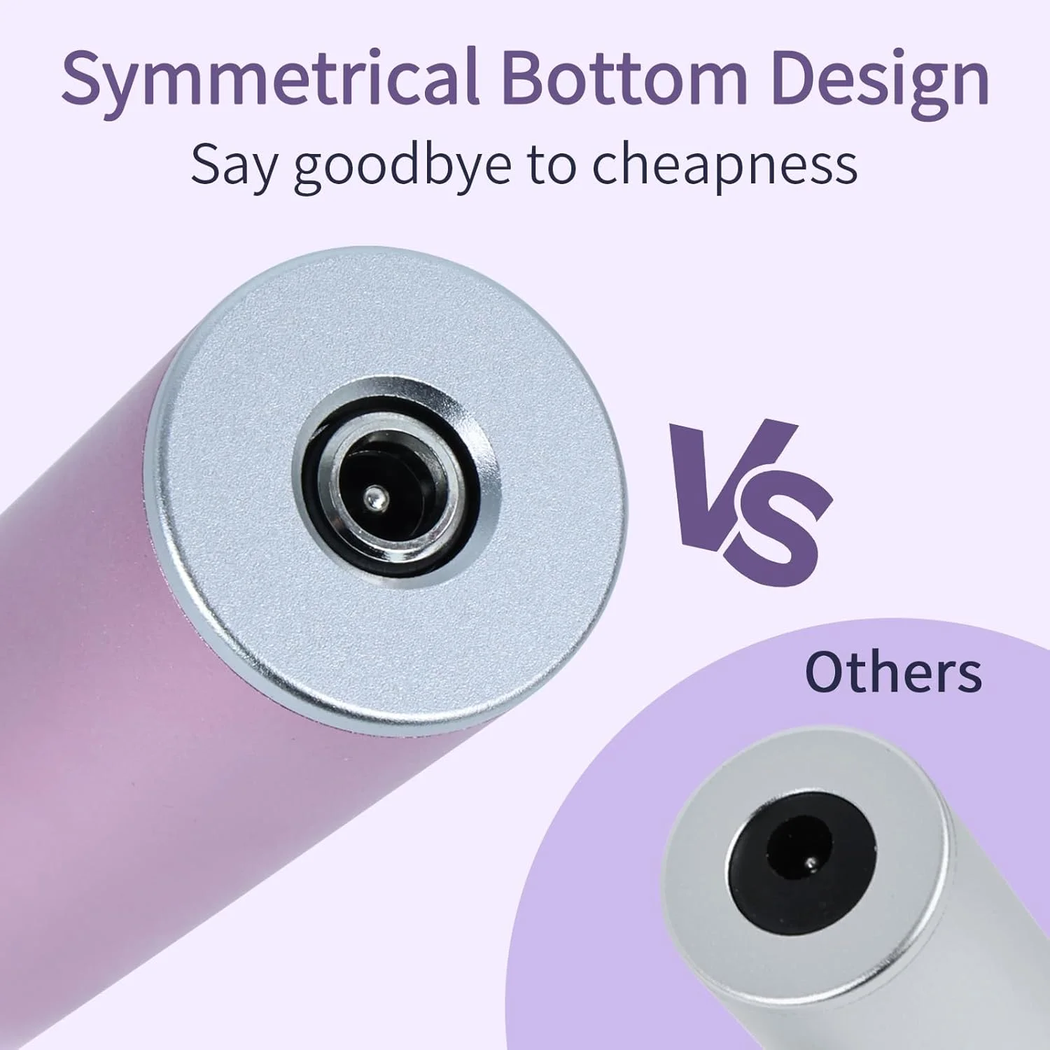 سوهان برقی پدیکور FancyJun به همراه 120 عدد دیسک سمباده (در 3 سایز)، سوهان حرفه ای آلومینیومی 800 دور در دقیقه 4.8 اینچی، دارای کنترل سرعت متغیر برای از بین بردن پوست های مرده (بنفش)