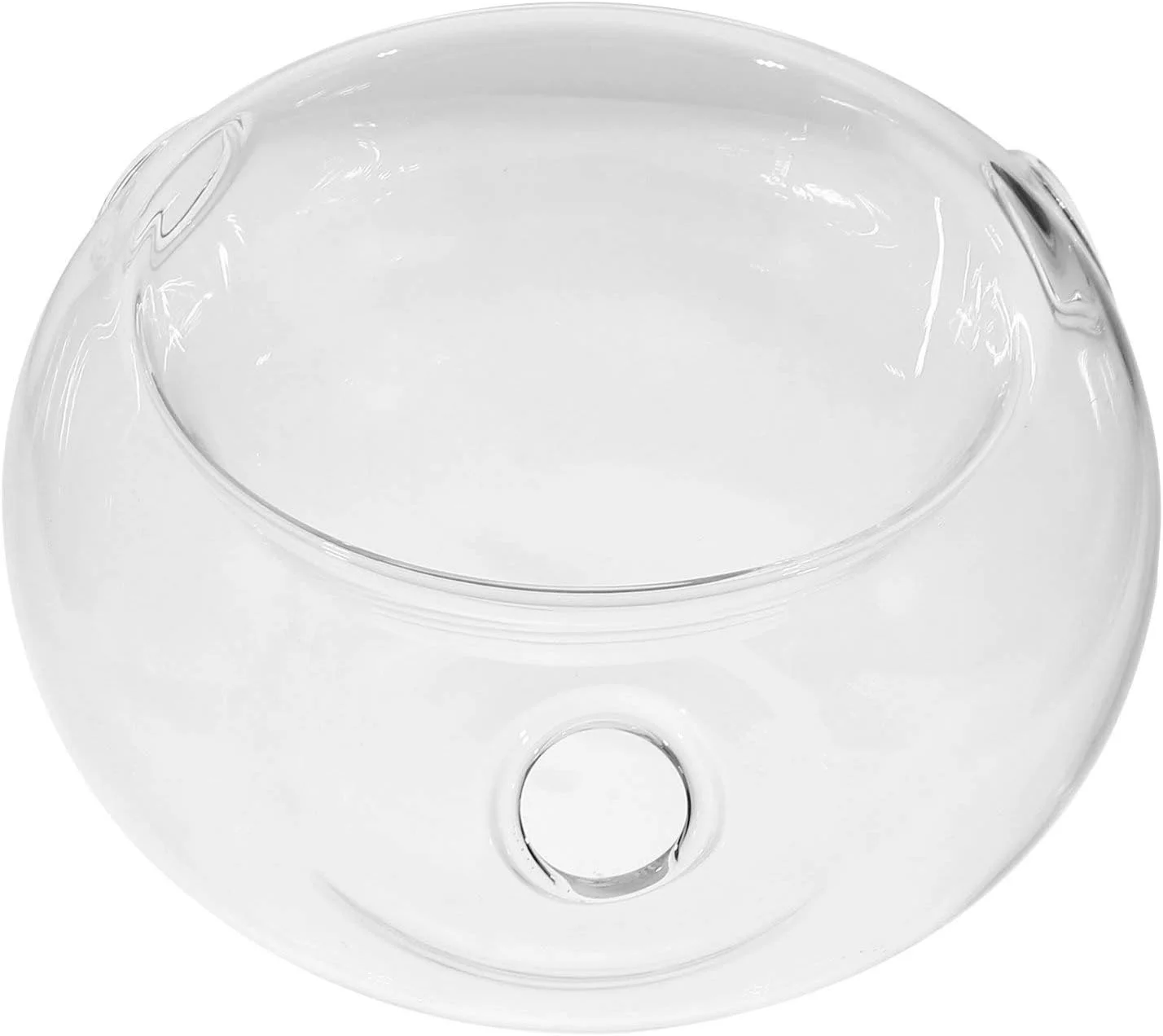 کاسه شیشه ای یخ خشک کیچوو کویزین - ظرف غذای سرد، کاسه سرو سرد، کاسه دسر میوه تزئینی چند منظوره برای مهمانی، خانه، رستوران