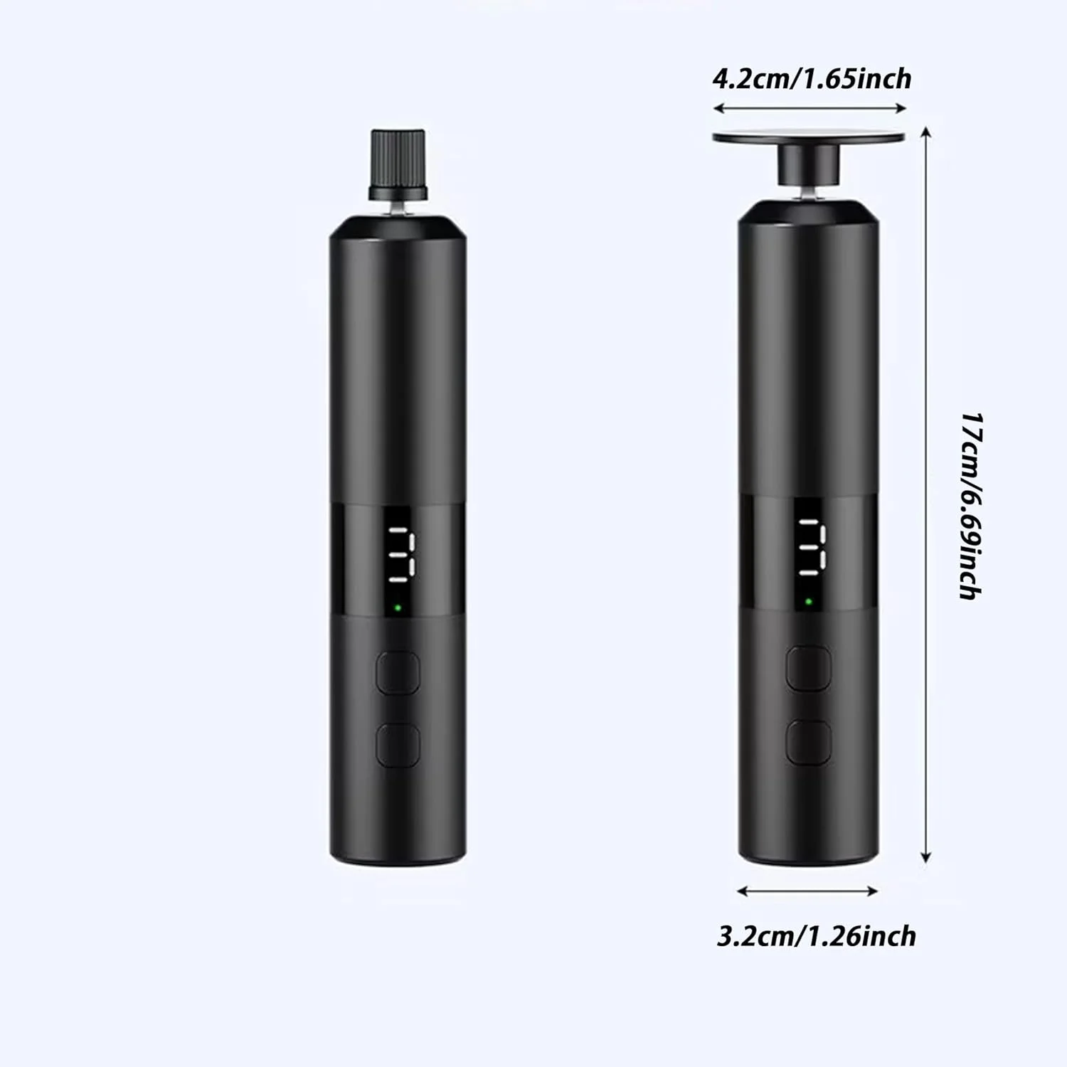 دستگاه سوهان برقی شارژی الیتزیا 2 در 1 از بین برنده پینه پا، دستگاه سنگ پا با 3 سرعت قابل تنظیم و ابزار مراقبت از ناخن مناسب استفاده خانگی - مشکی مدل ETFO01