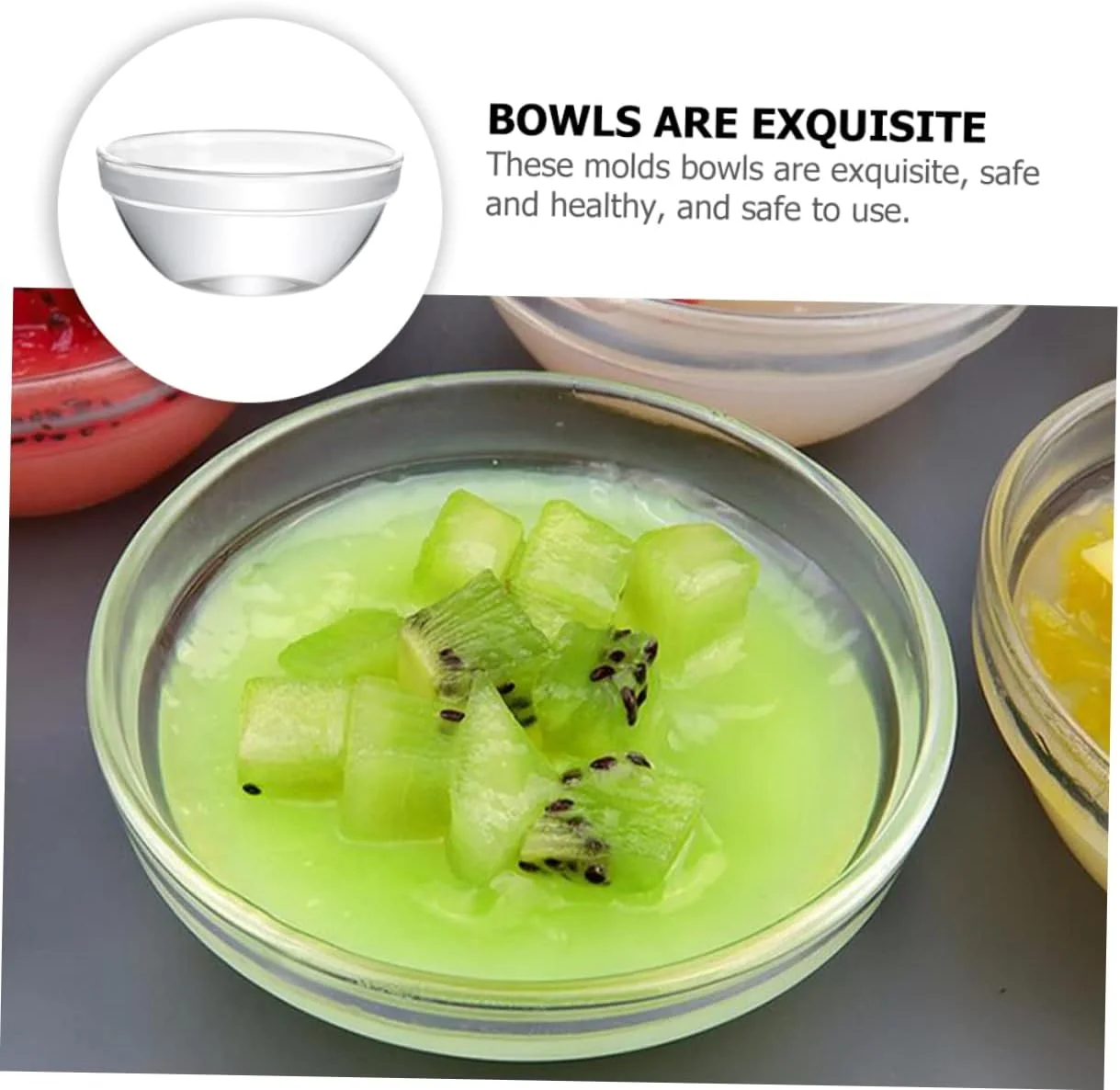 کیچوس، 4 عدد کاسه کیک بوزای، کاسه سس خوری، کاسه آجیل، کاسه سرو سالاد، کاسه دسر آشپزخانه، رامیکین 6 اونسی، کاسه دسر آماده سازی، ظروف آب نبات، فنجان کاستارد، کاسه شیشه ای چند منظوره اسنک