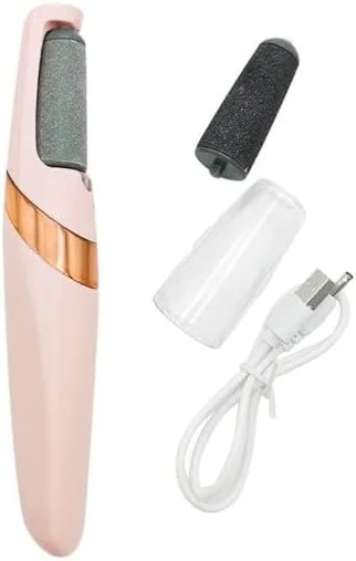 سوهان پا برقی، از بین برنده پینه پا، ضد آب IPX6، اسکرابر پا، قابل شارژ، از بین برنده پوست سخت پا با 2 سرعت و 2 سر غلتکی، از بین برنده پاشنه های ترک خورده و پینه ها، ابزار پدیکور و کیت پدیکور