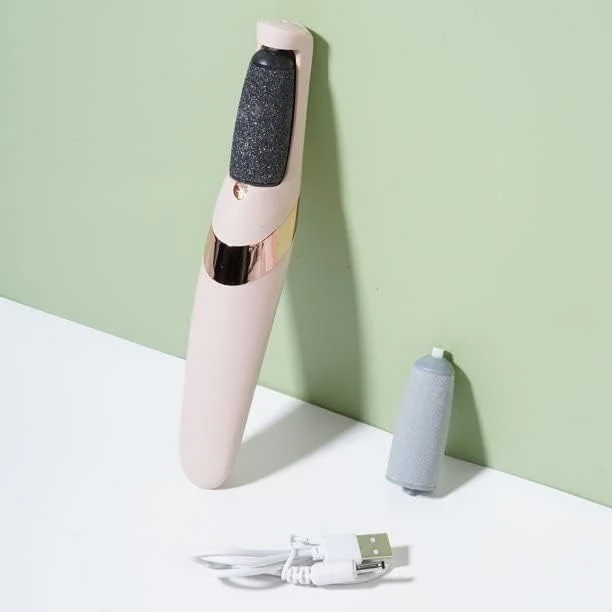 سوهان پا برقی، از بین برنده پینه پا، ضد آب IPX6، اسکرابر پا، قابل شارژ، از بین برنده پوست سخت پا با 2 سرعت و 2 سر غلتکی، از بین برنده پاشنه های ترک خورده و پینه ها، ابزار پدیکور و کیت پدیکور