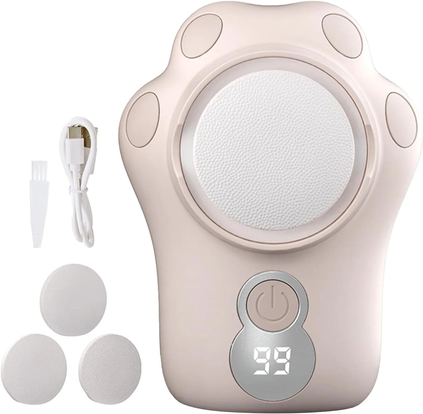 سوهان برقی پا | از بین برنده پوست مرده پا | ابزار پدیکور بهداشتی و زیبایی با محفظه تمیز کننده UV داخلی برای مسافرت، اسپا و خانه