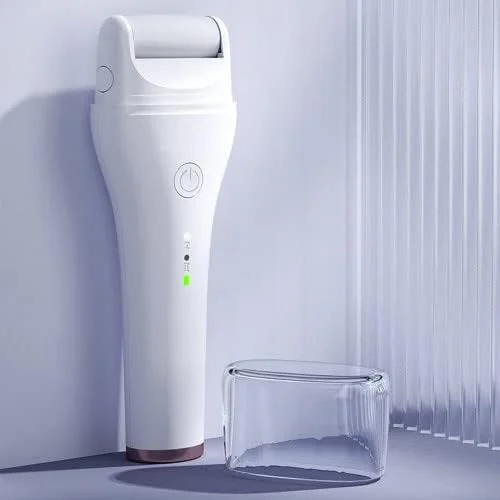 سوهان برقی پدیکور EMJ001 با چرخش 360 درجه و تنظیم دو سرعته، ضد آب IPX6 و با عمر باتری طولانی (سفید)