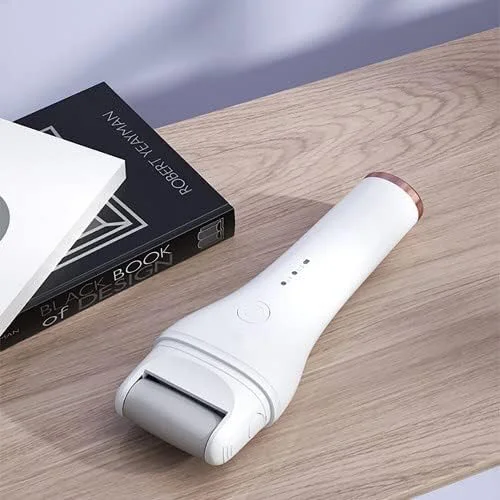 سوهان برقی پدیکور EMJ001 با چرخش 360 درجه و تنظیم دو سرعته، ضد آب IPX6 و با عمر باتری طولانی (سفید)