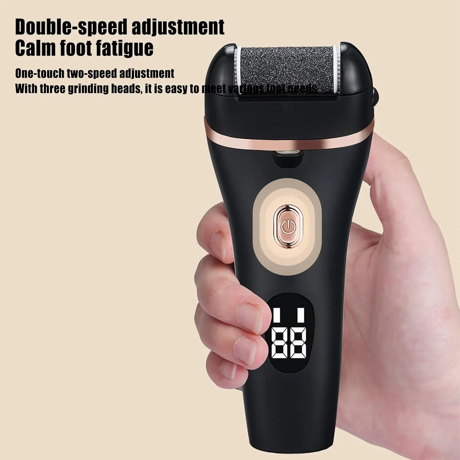 Foot Callus Remover Tool Electric | Water-Resistant Pedicure Sander,Rechargeable Cordless Digital Foot Grinder with Light for Home Salon Spa Shower Pedicure Callus Removal Foot Callus Remover Tool Electric | Water-Resistant Pedicure Sander,Rechargeable Cordless Digital Foot Grinder with Light for Home Salon Spa Shower Pedicure Callus Removal