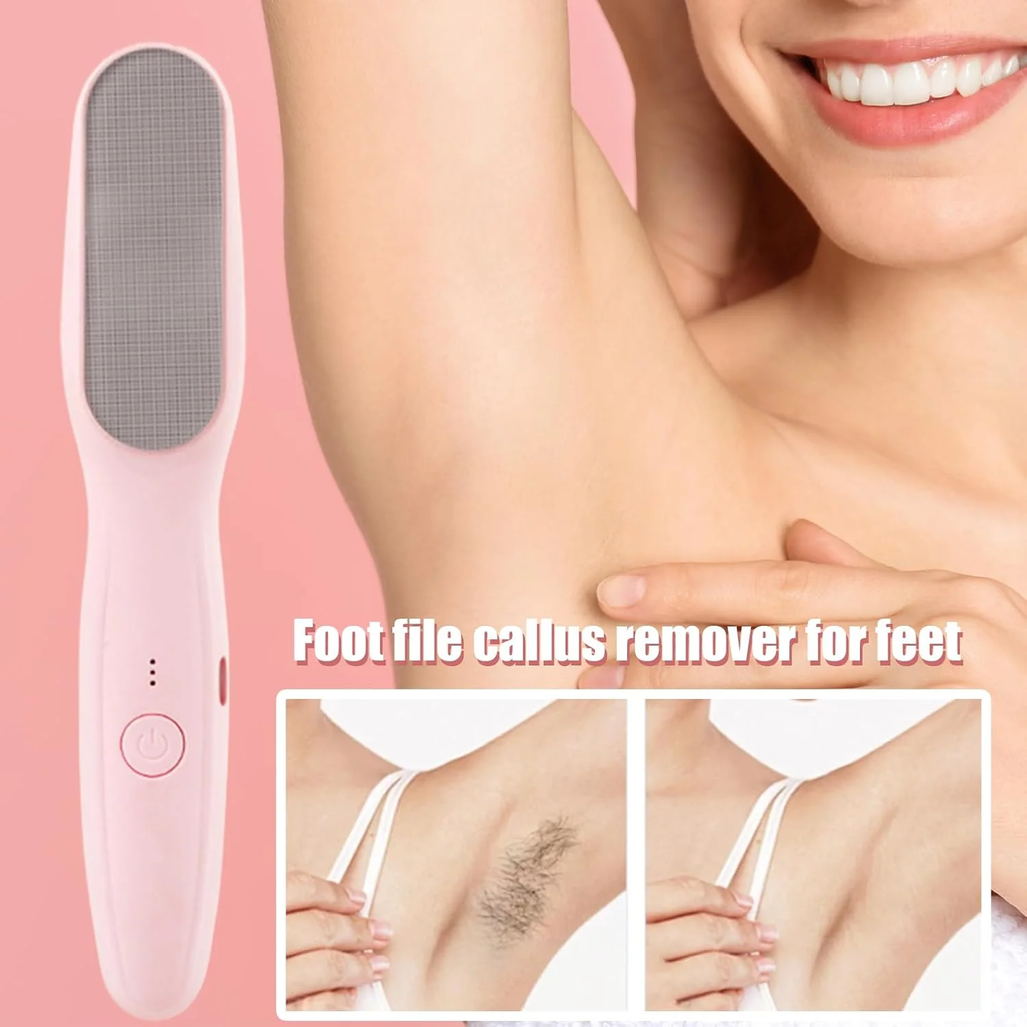 سوهان برقی پدیکور پا، دستگاه برقی از بین برنده پینه پا | دستگاه ضد آب مراقبت از پا با سرعت قابل تنظیم، ست پدیکور مناسب استفاده روزانه در خانه، سالن، مسافرت و اسپا برای خانم ها و آقایان