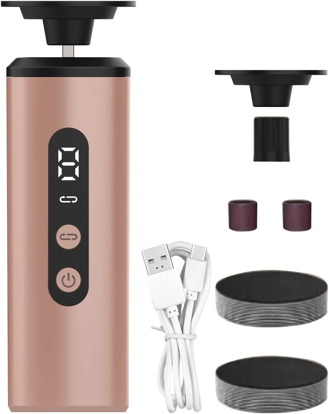 سوهان برقی پا، از بین برنده پوست مرده پا، اسکرابر پدیکور قابل شارژ برای زنان، مردان، بزرگسالان و سالمندان