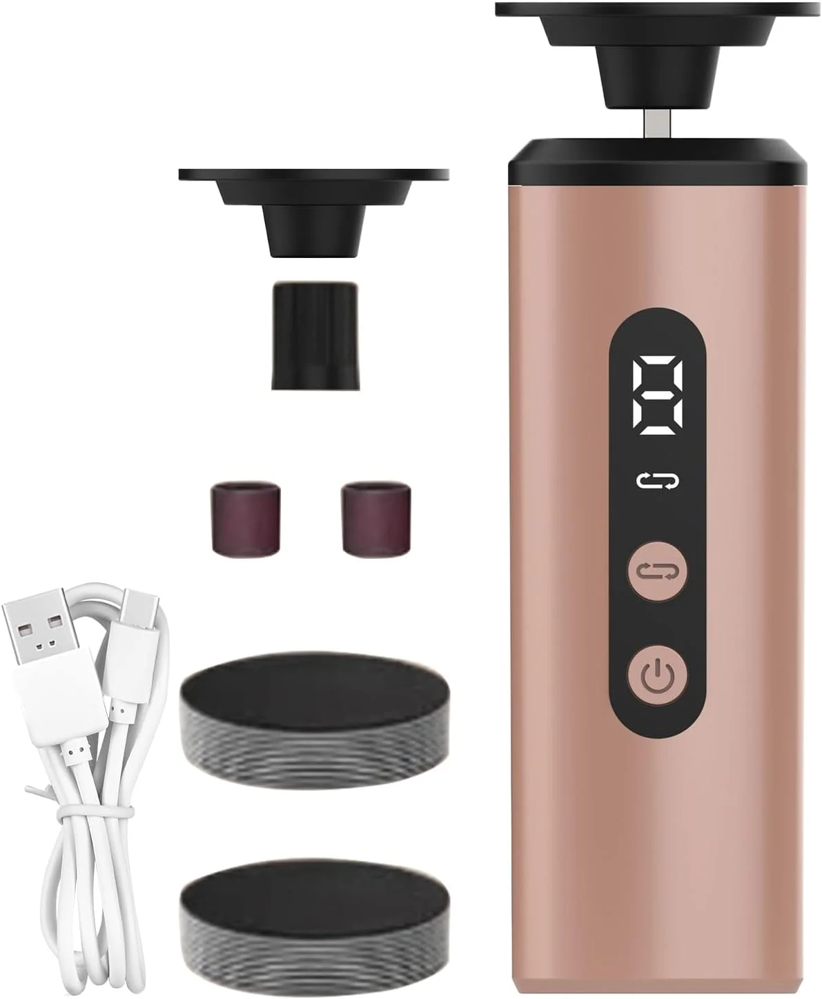 سوهان برقی پا، از بین برنده پوست مرده پا، اسکرابر پدیکور قابل شارژ برای زنان، مردان، بزرگسالان و سالمندان