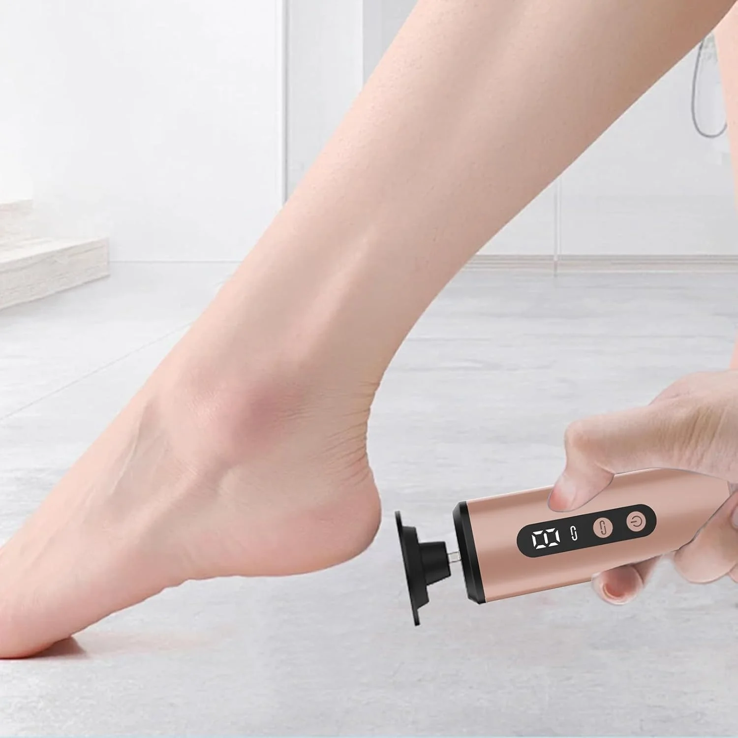 سوهان برقی پا، از بین برنده پوست مرده پا، اسکرابر پدیکور قابل شارژ برای زنان، مردان، بزرگسالان و سالمندان