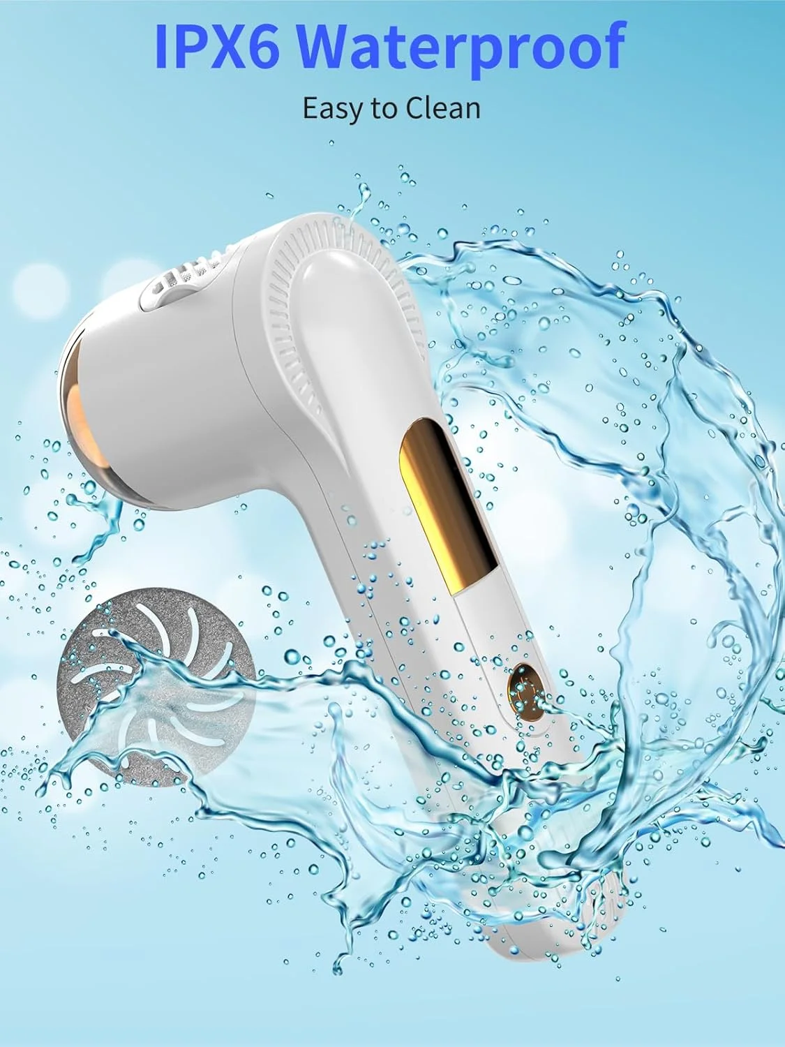 دستگاه برقی از بین برنده پینه پا (همراه با مکنده پوست مرده)، دستگاه پدیکور قابل شارژ USB برای مراقبت از پا، ابزار سوهان برقی قابل حمل برای از بین بردن پوست سخت و مرده، پاهای خود را نرم و لطیف کنید