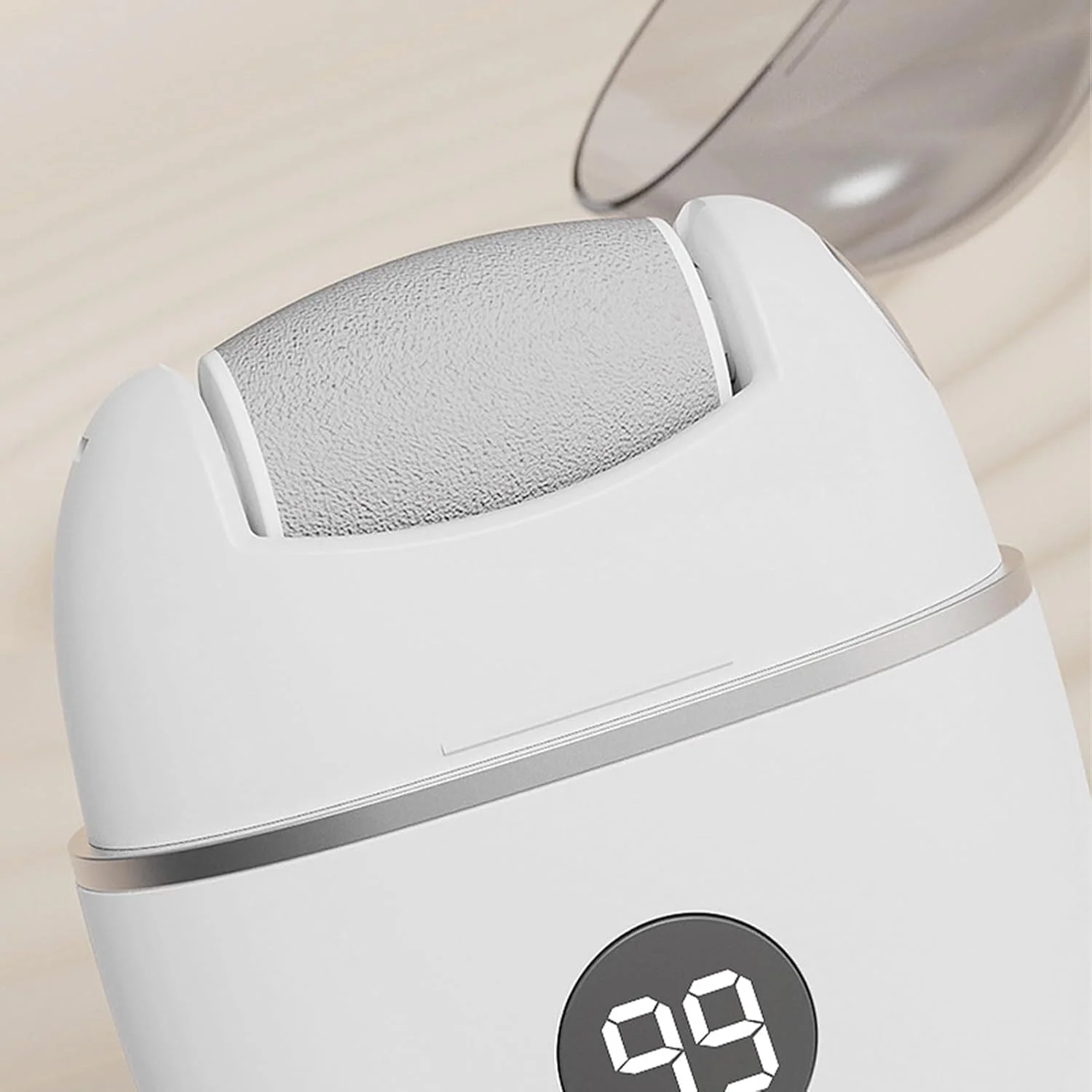 سوهان برقی پا | دستگاه برقی از بین برنده پینه پا، دستگاه شارژی با 3 سری، نمایشگر باتری، ابزار حرفه ای پدیکور برای پوست های خشک و ترک پاشنه پا