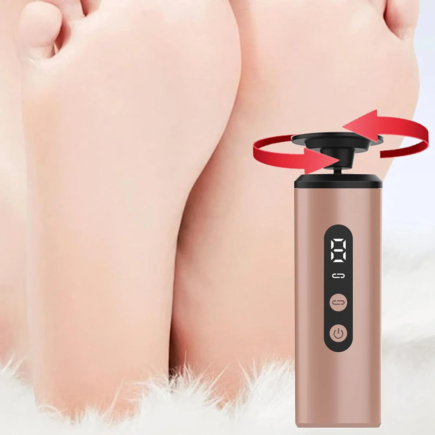 سوهان برقی پا برای از بین بردن پینه | سوهان پا، اسکرابر پدیکور قابل شارژ برای زنان، مردان، بزرگسالان و سالمندان