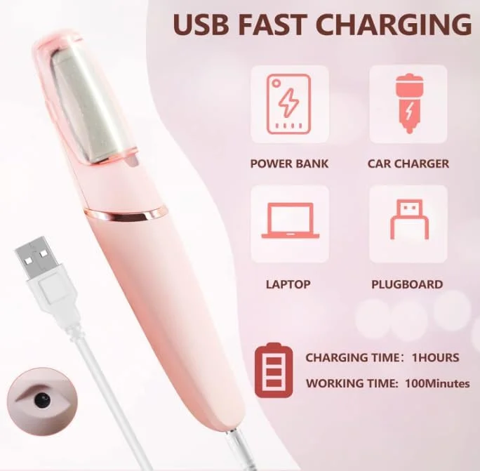 سوهان برقی پا، کیت پدیکور شارژی برای از بین بردن پوست مرده، مراقبت از پا