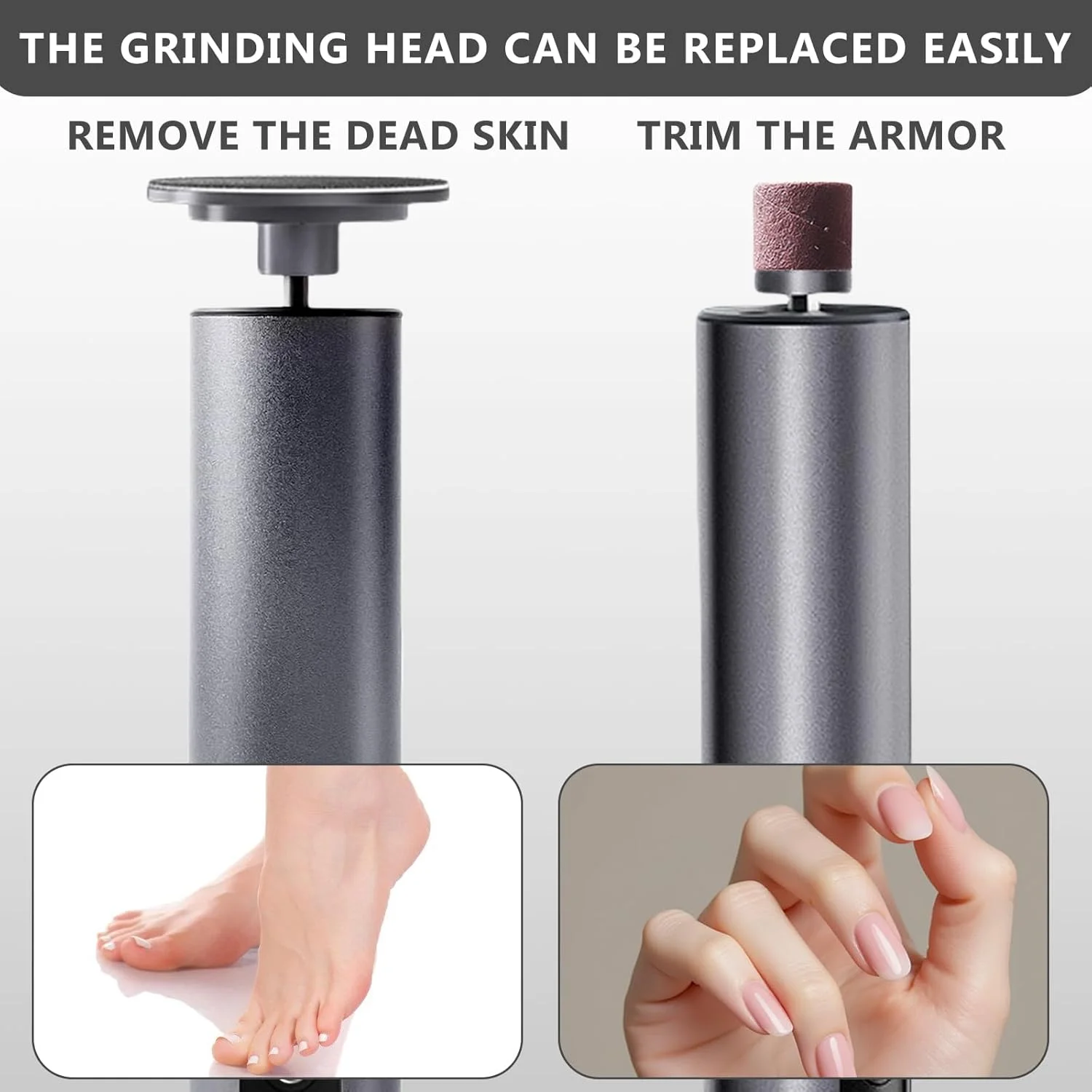 سوهان برقی پینه پا، سوهان برقی قابل شارژ پینه پا، ست پدیکور، مراقبت برقی پا با 3 سرعت قابل تعویض، سوهان پا برای از بین بردن پینه، مراقبت از پا و درخشش پا