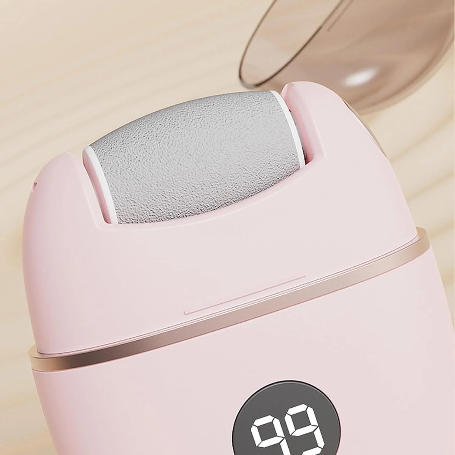 سوهان برقی پا، دستگاه برقی از بین برنده پینه پا، دستگاه شارژی با 3 سری، ابزار حرفه ای پدیکور با نمایشگر باتری برای پوست های خشک و مرده و پاشنه های ترک خورده