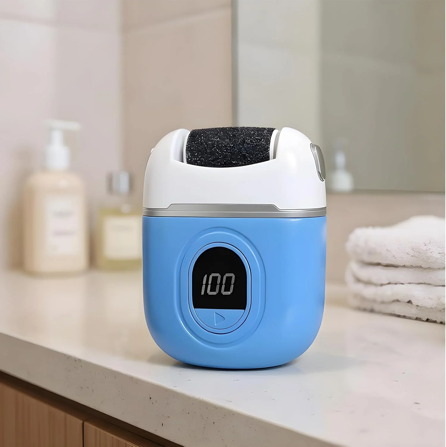 سوهان برقی پا، از بین برنده پوست مرده، اسکرابر برقی قابل شارژ قابل حمل برای پدیکور سالن، منزل و اسپا