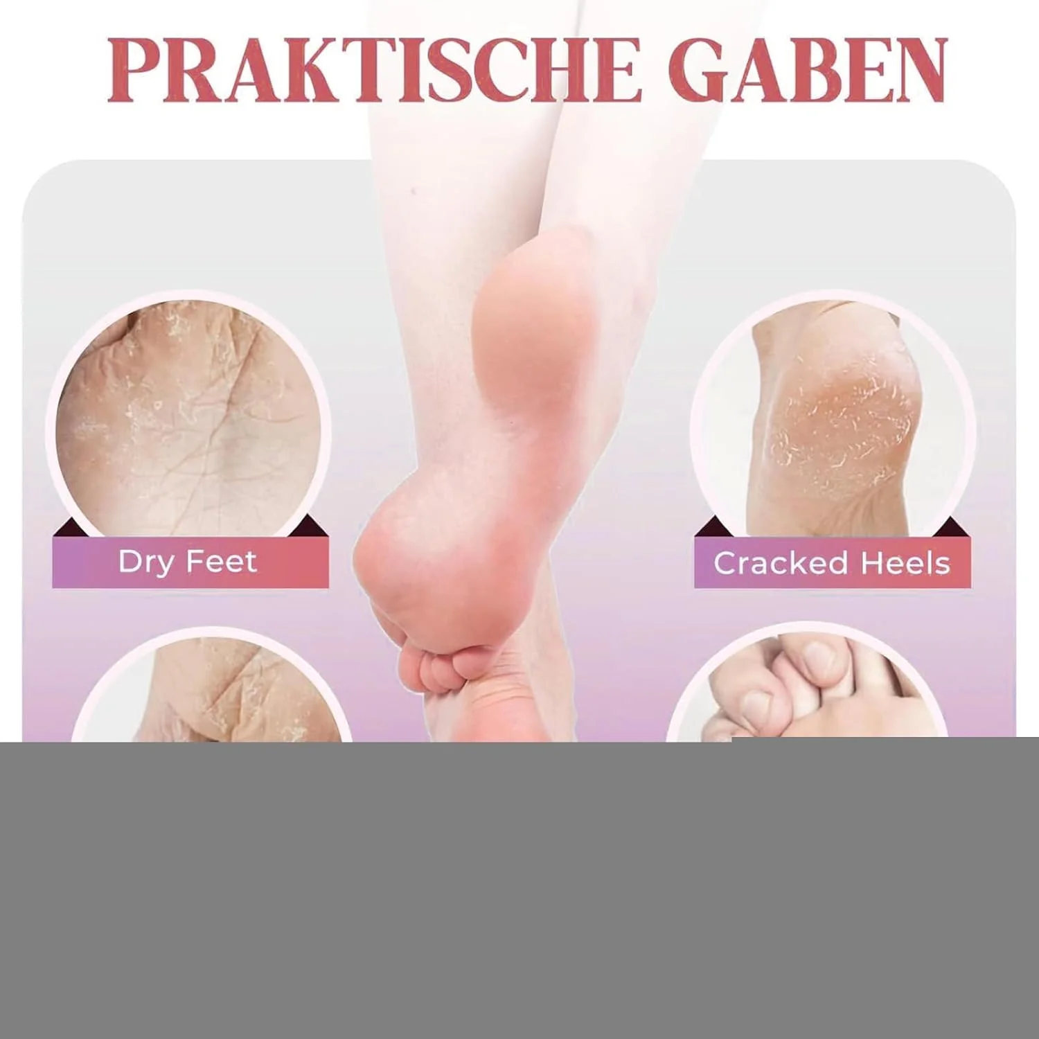 سوهان برقی پا | ابزار پدیکور برقی سوهان پا | کیت پدیکور اسکرابر سنگ پا شارژی برای مراقبت از پاشنه پا، پوست های مرده، ترک خورده، زبر و سخت آقایان و بانوان