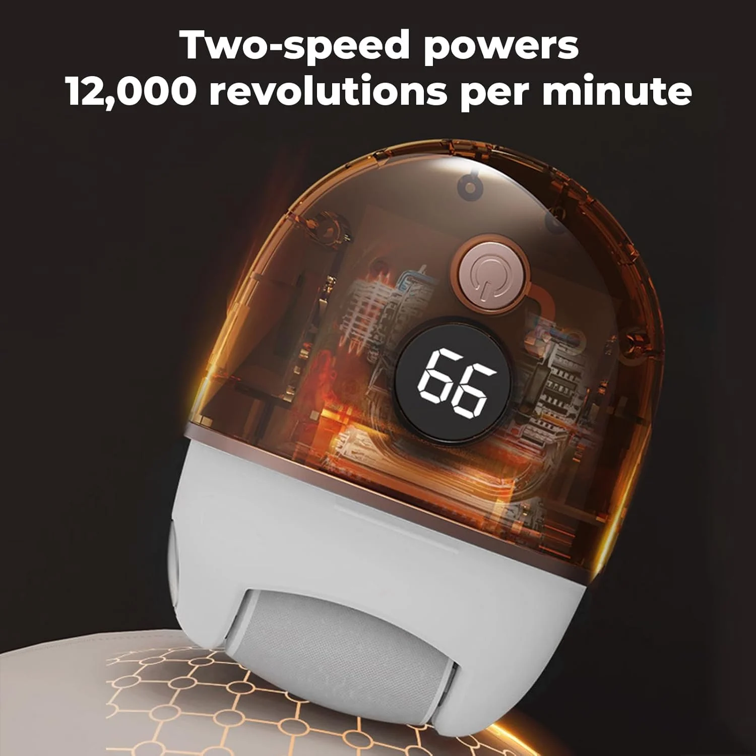 سوهان برقی پا | دستگاه سوهان برقی از بین برنده پینه پا، آسیاب شارژی با نمایشگر باتری و 3 سری، ابزار پدیکور برای پوست های خشک و ترک خورده