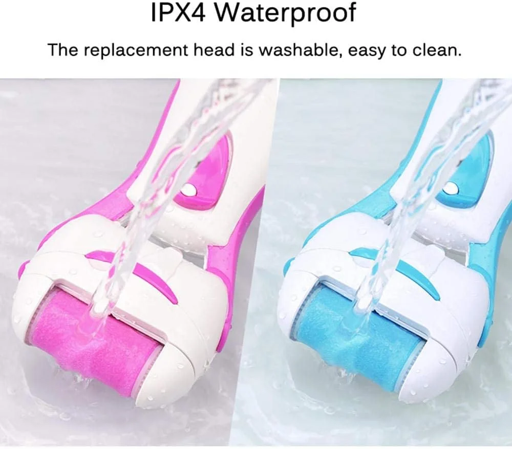 سوهان برقی پا، از بین برنده پینه پا، ابزار مراقبت از پا، دستگاه پدیکور، از بین برنده پوست سفت و کوتیکول - نسخه USB صورتی (نسخه USB آبی)