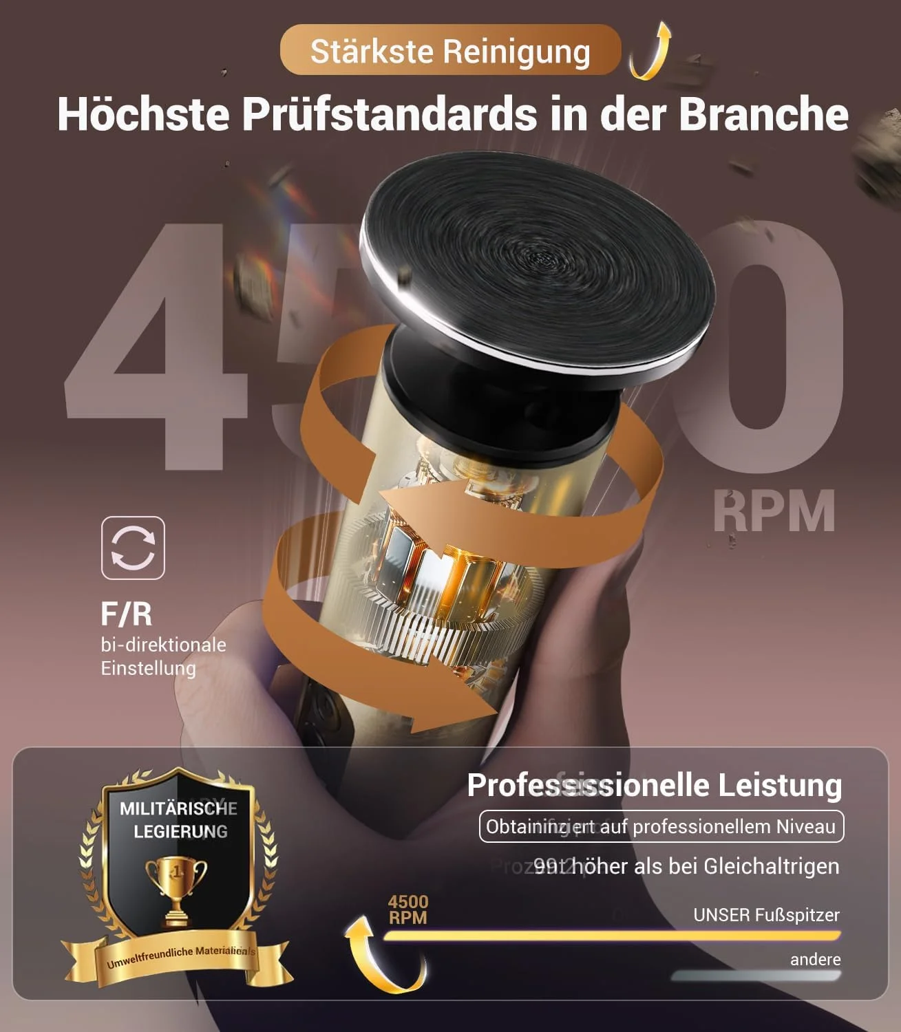 سوهان برقی پینه LOZLTX، بدون پینه/بدون ترک، سوهان برقی پا، فناوری حسگر پا، برای پوست های ترک خورده و سفت (طلایی)