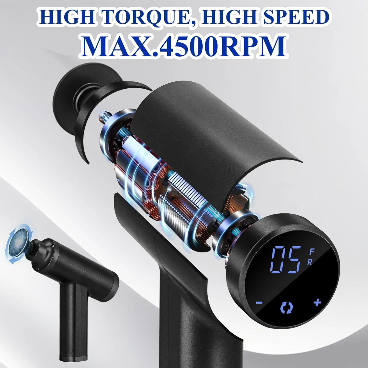 Electric Foot File Feet Hard Skin Remover, Adjustable Speed 4500rpm, Professional Electric Callus Remover Foot Sander for Women Men Dry Dead Skin Remover, Black