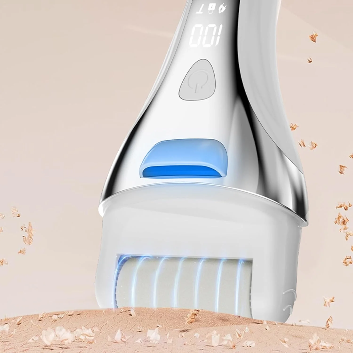 Electric Feet Callus Remover, 2-speed Foot File Electric, USB Charging Digital Display Automatic Scrubber For Dry Heels