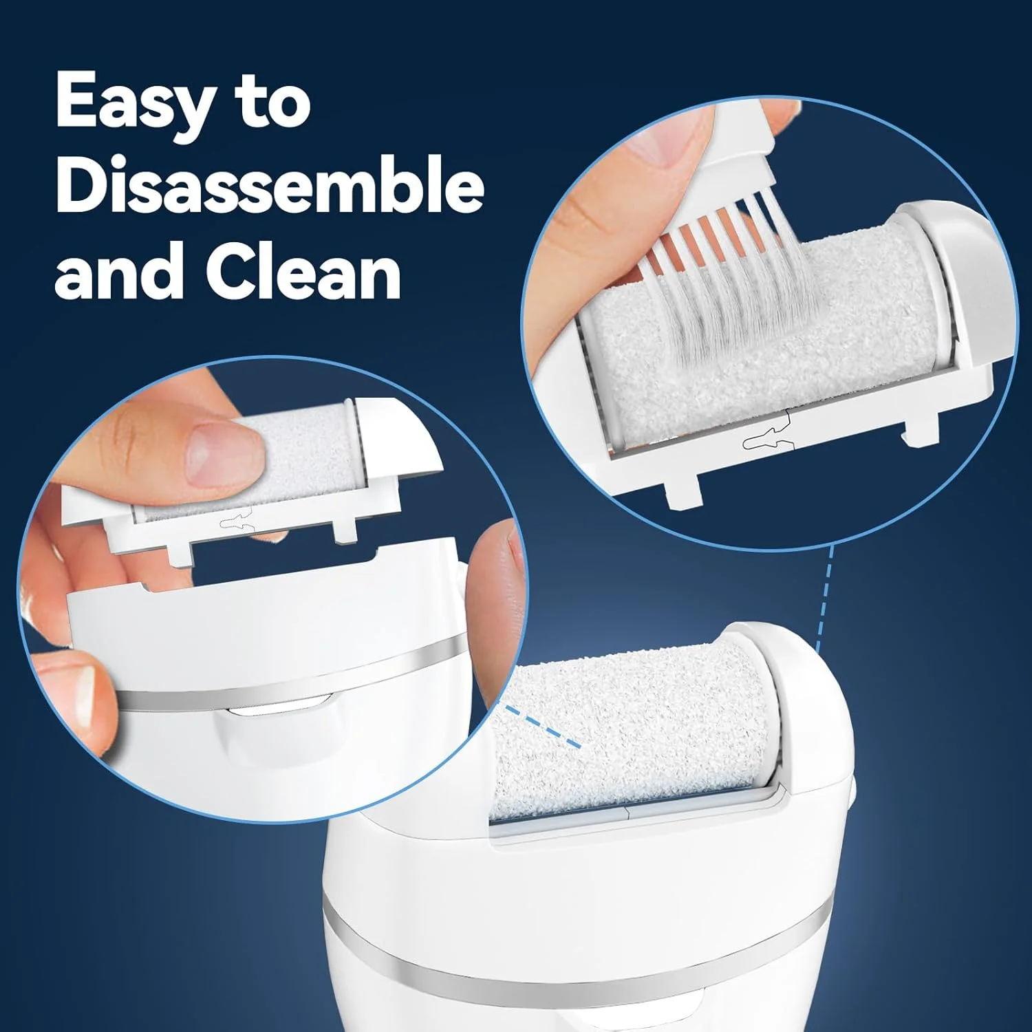 سوهان برقی پا با 3 سری غلتکی، 2 سرعت، قابل شارژ، ضد آب، کیت حرفه ای پدیکور، 17 ابزار سوهان پا، مناسب برای پوست های مرده، سفت، ترک خورده و خشک