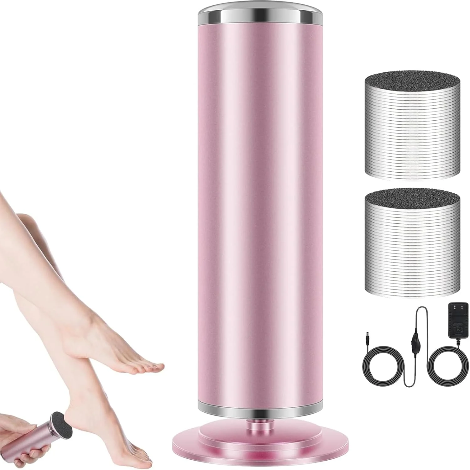 Electric Callus Remover for Feet, Powerful Pain-Free Electric Foot File Callus Remover for Feet Professional with 60pcs Sanding Discs, Foot File Electric with Speed Controller