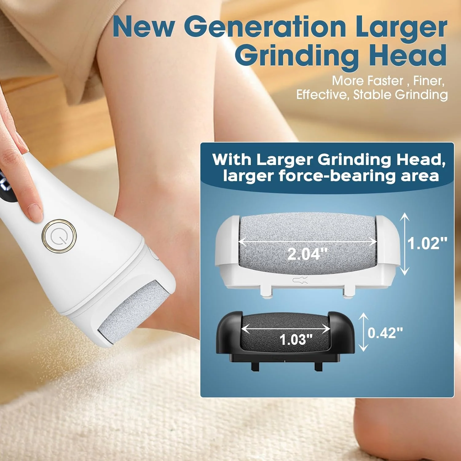 سوهان برقی پا، کیت پدیکور قابل حمل، سوهان پا برای از بین بردن پینه پا، ابزار پدیکور حرفه ای مراقبت از پا، اسکرابر پا برای مردان و زنان، پوست مرده، پوست خشک ترک خورده، پینه ها - 3 سرعت سوهان برقی پا، کیت پدیکور قابل حمل، سوهان پا برای از بین بردن پینه پا، ابزار پدیکور حرفه ای مراقبت از پا، اسکرابر پا برای مردان و زنان، پوست مرده، پوست خشک ترک خورده، پینه ها - 3 سرعت