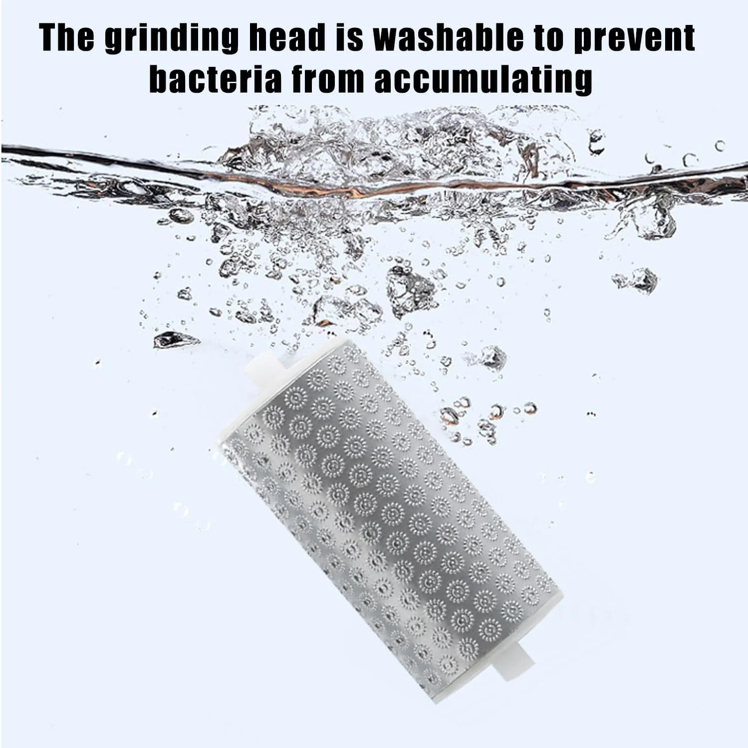 Electric Foot Callus Remover, Portable Electric Foot Files with 3 Heads & 2 Speeds, Rechargeable Foot Grinder, Waterproof Deadskin Remover, Pedicure Tools for Dead, Hard Cracked Dry Skin (Blue)