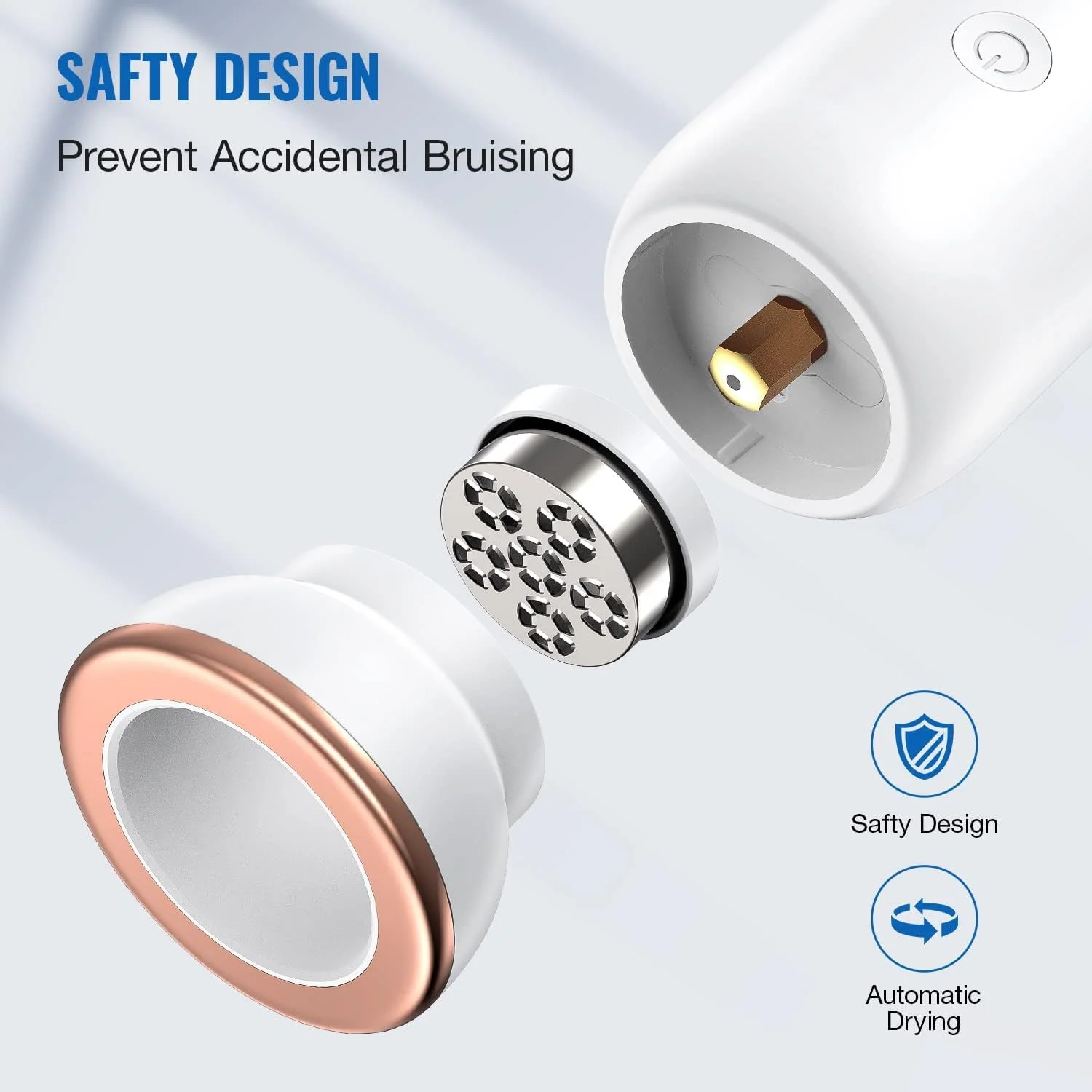 سوهان برقی پا، سوهان پدیکور قابل حمل و شارژی، کیت اسکرابر پا، ضد آب، مراقبت از پا برای پوست های خشک و ترک خورده، 5 سرعت و 3 سری سنگ زنی