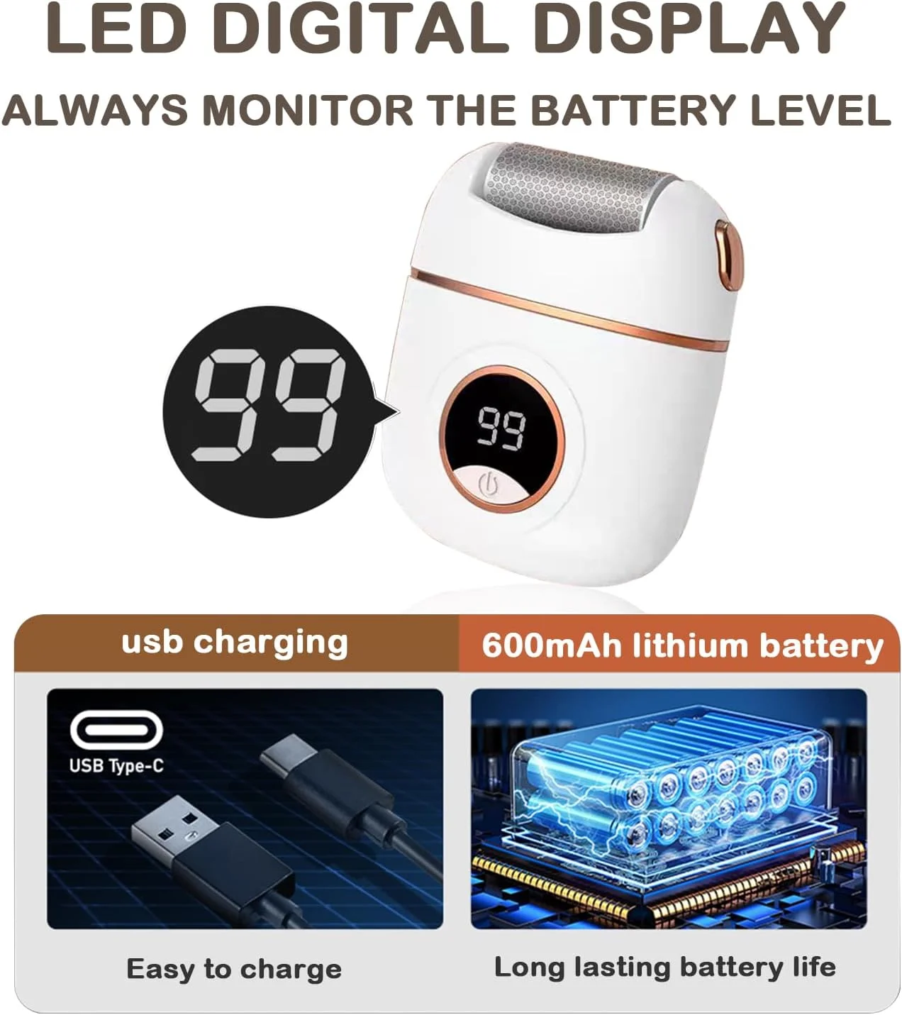 سوهان برقی پا، از بین برنده پینه پا، کیت پدیکور مراقبت از پا، اسکرابر پا، از بین برنده پوست مرده، قابل شارژ با 3 سری سنگ زنی 2 سرعته برای آقایان و بانوان - سفید سوهان برقی پا، از بین برنده پینه پا، کیت پدیکور مراقبت از پا، اسکرابر پا، از بین برنده پوست مرده، قابل شارژ با 3 سری سنگ زنی 2 سرعته برای آقایان و بانوان - سفید