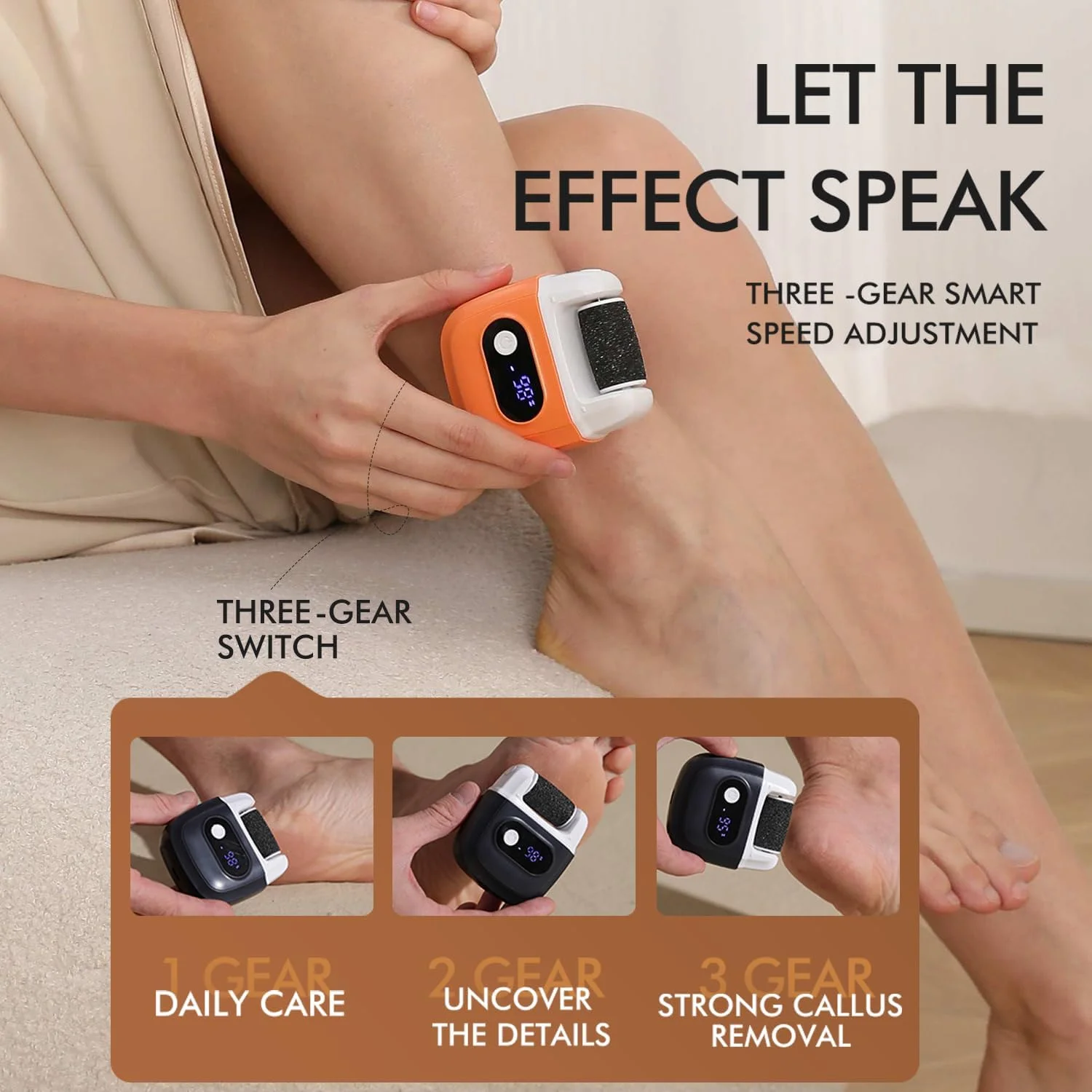 سوهان پا برای پوست سخت، دستگاه الکتریکی پدیکور از بین برنده پینه با نمایشگر LED، دستگاه از بین برنده پوست سخت پا با 3 غلتک تعویضی، اسکرابر و سوهان ضد آب قابل حمل برای پوست زبر و خشک سوهان پا برای پوست سخت، دستگاه الکتریکی پدیکور از بین برنده پینه با نمایشگر LED، دستگاه از بین برنده پوست سخت پا با 3 غلتک تعویضی، اسکرابر و سوهان ضد آب قابل حمل برای پوست زبر و خشک