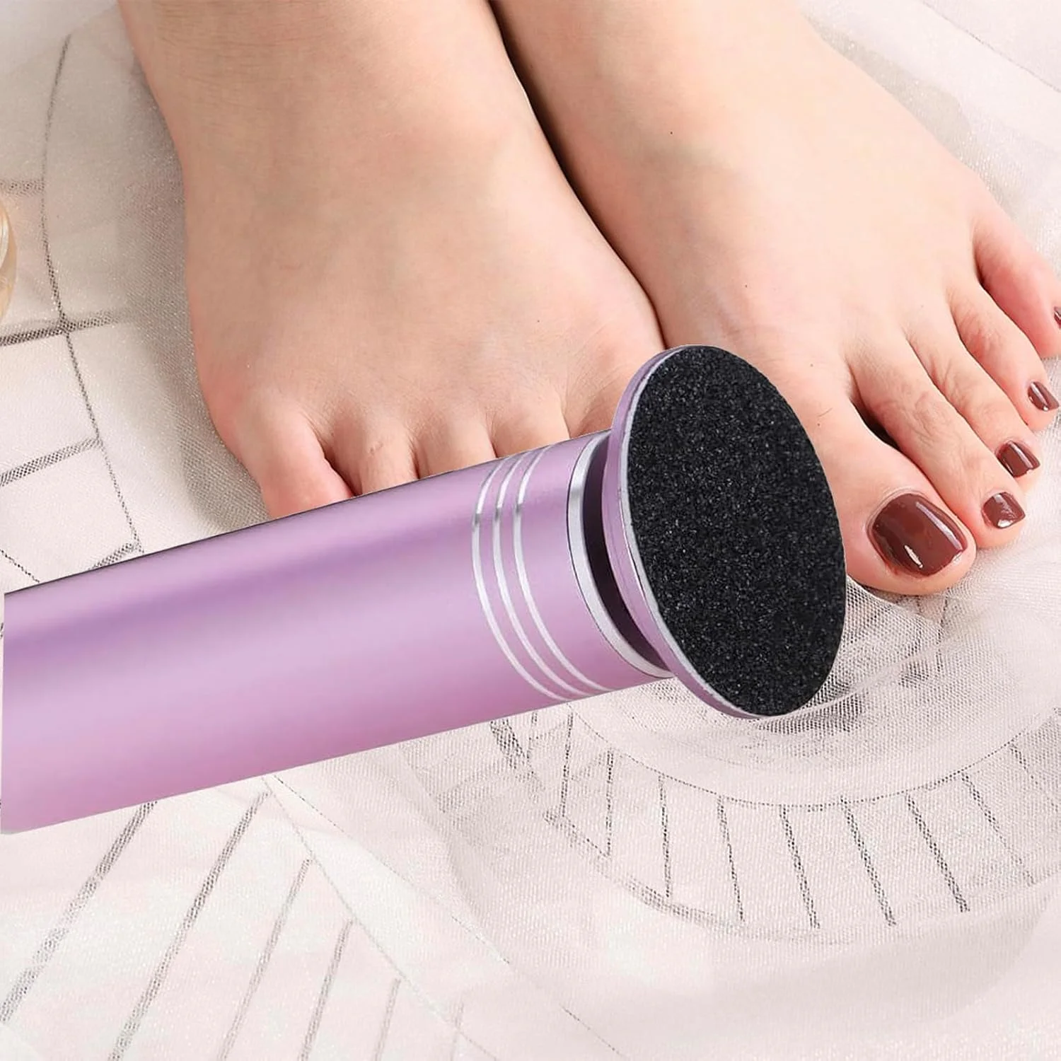 ابزار سمباده برقی پوست، از بین برنده پینه پا، سوهان پدیکور پا برای پوست خشک و مرده، ابزار مراقبت از پا با دیسک سنگ زنی، سرعت قابل تنظیم، 60 عدد دیسک سمباده ابزار سمباده برقی پوست، از بین برنده پینه پا، سوهان پدیکور پا برای پوست خشک و مرده، ابزار مراقبت از پا با دیسک سنگ زنی، سرعت قابل تنظیم، 60 عدد دیسک سمباده